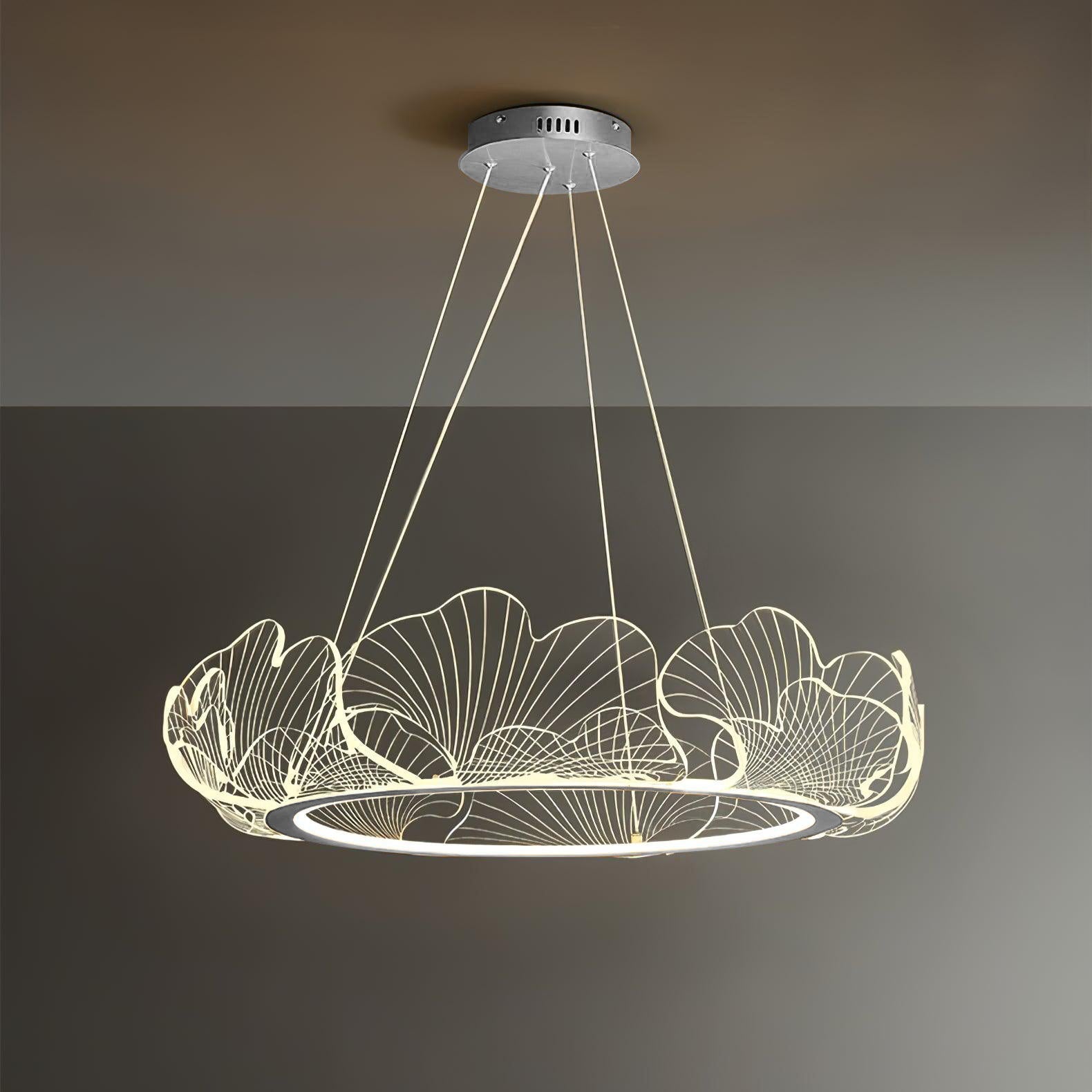 Modern Sea Chandelier – Ocean Wave Design Hanging Light Fixture