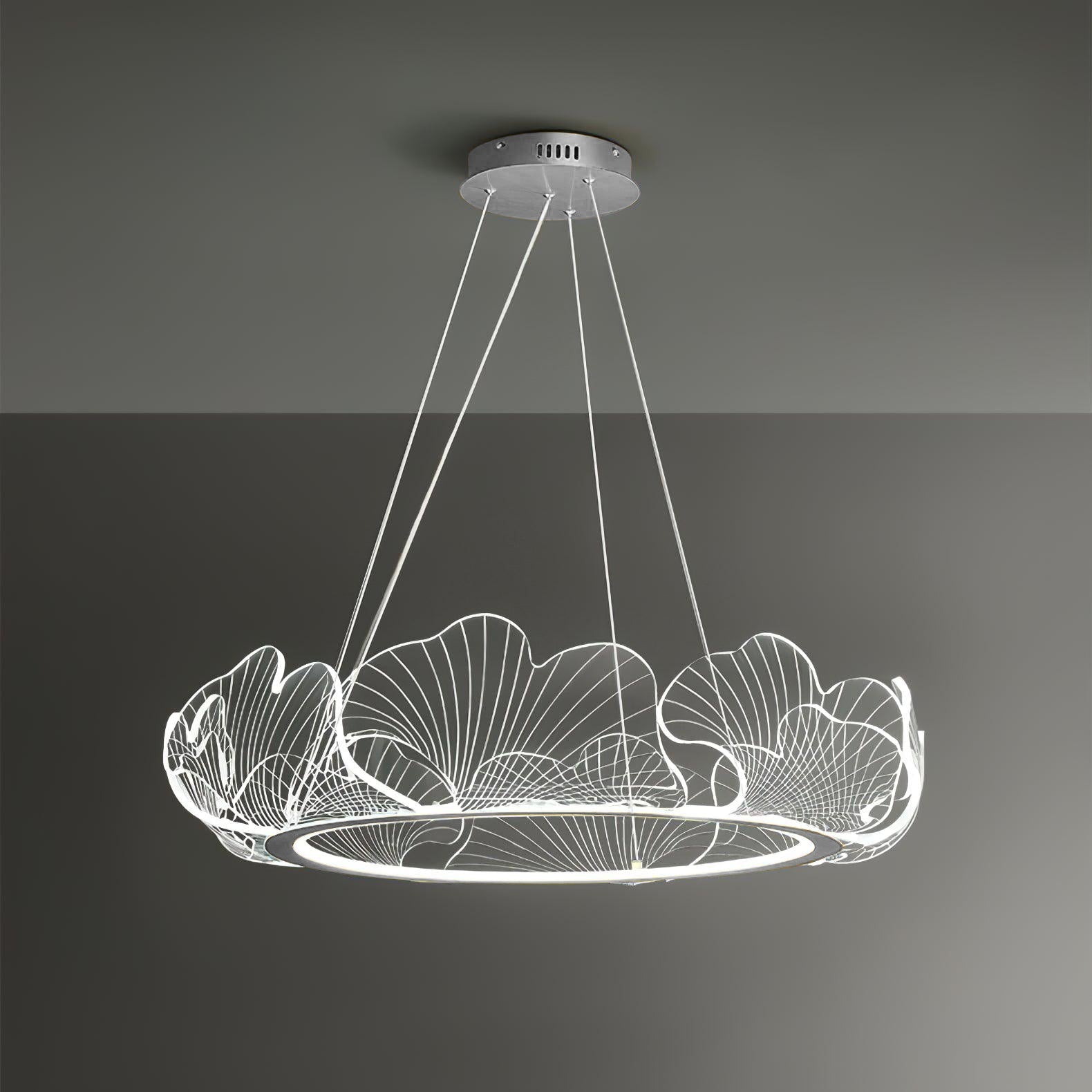 Modern Sea Chandelier – Ocean Wave Design Hanging Light Fixture