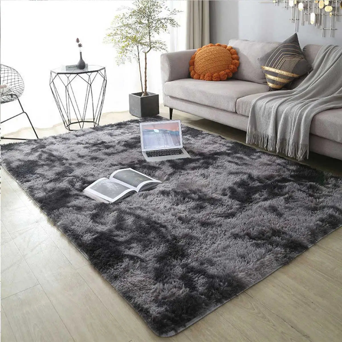 Non-Slip Soft Fluffy Rug | Floor Mat with Dense Pile