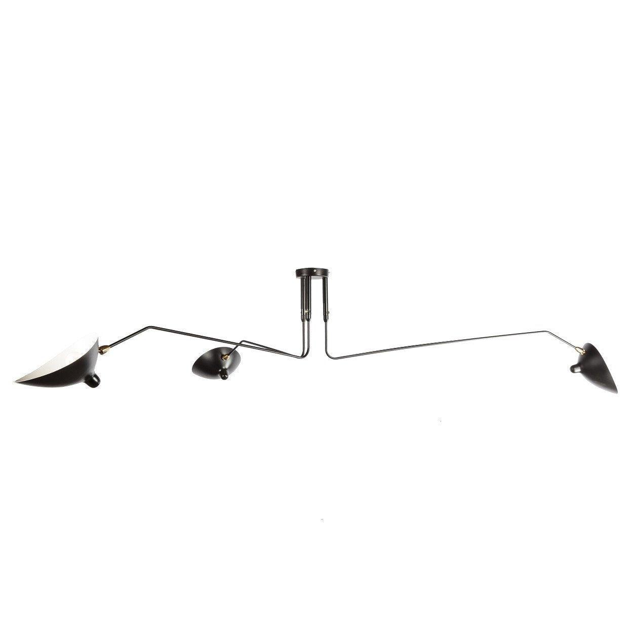 Modern Serge Mouille-Inspired Ceiling Lamp