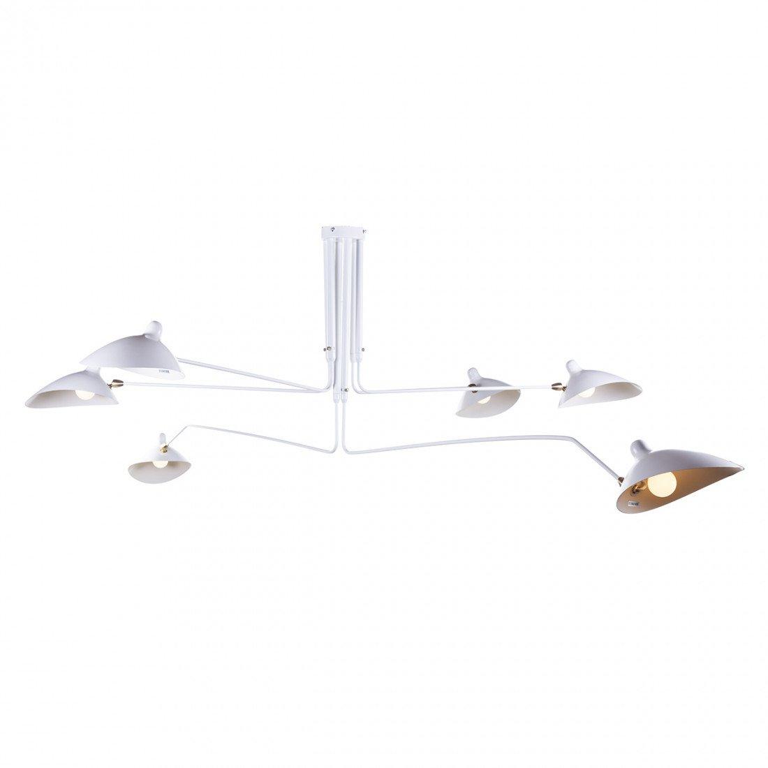Modern Serge Mouille-Inspired Ceiling Lamp