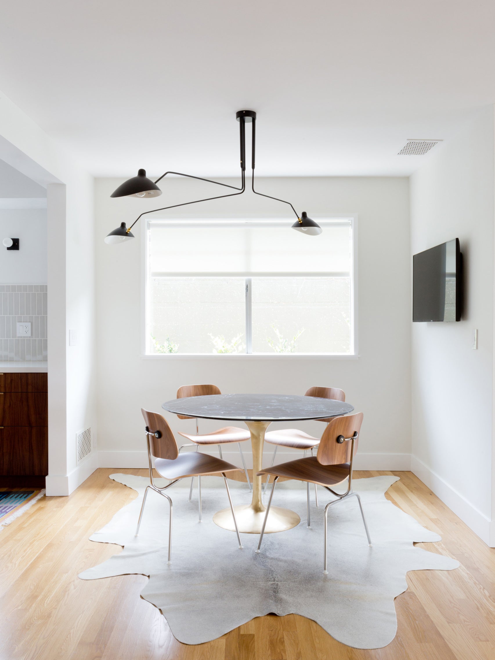 Modern Serge Mouille-Inspired Ceiling Lamp