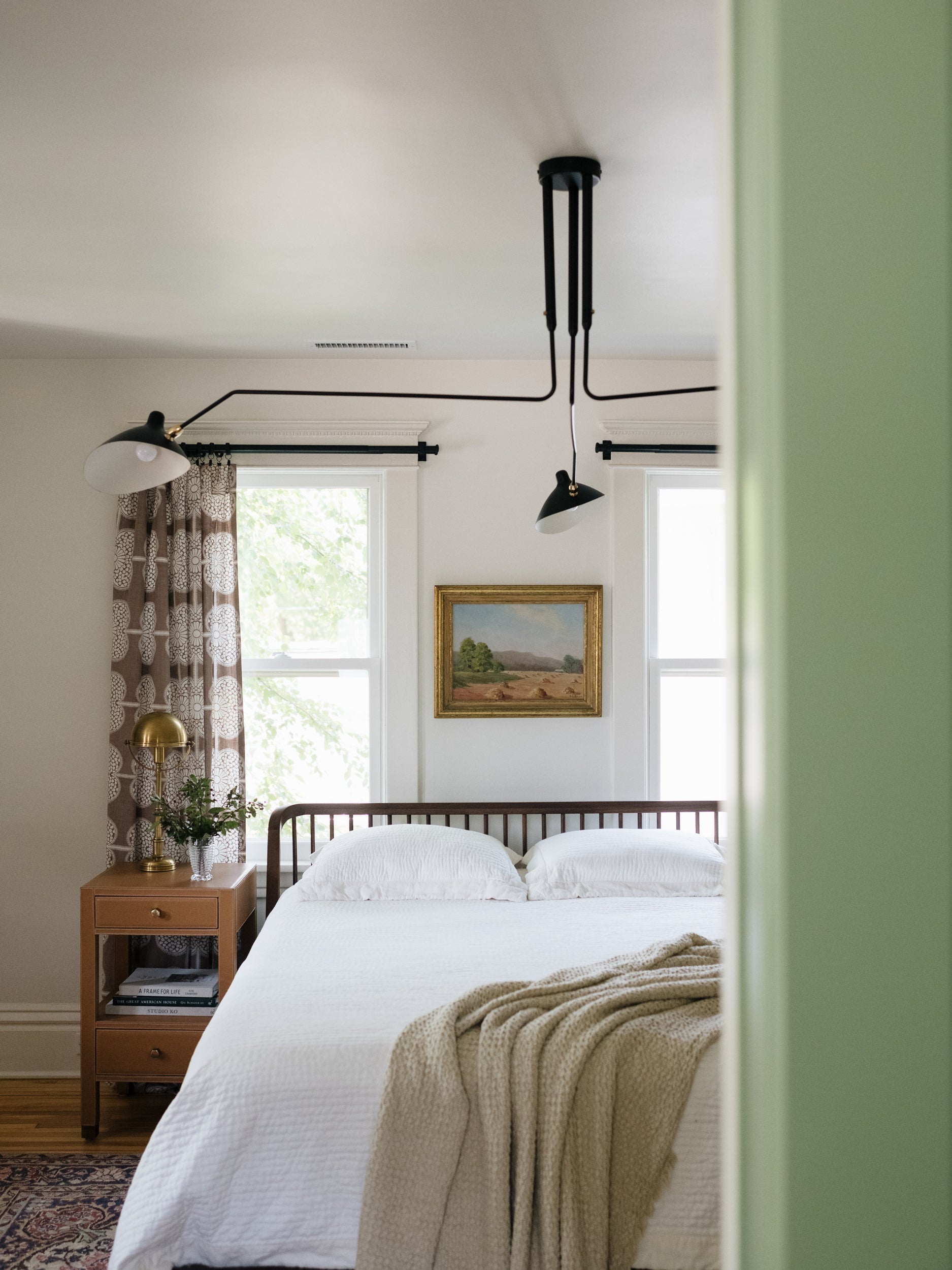 Modern Serge Mouille-Inspired Ceiling Lamp
