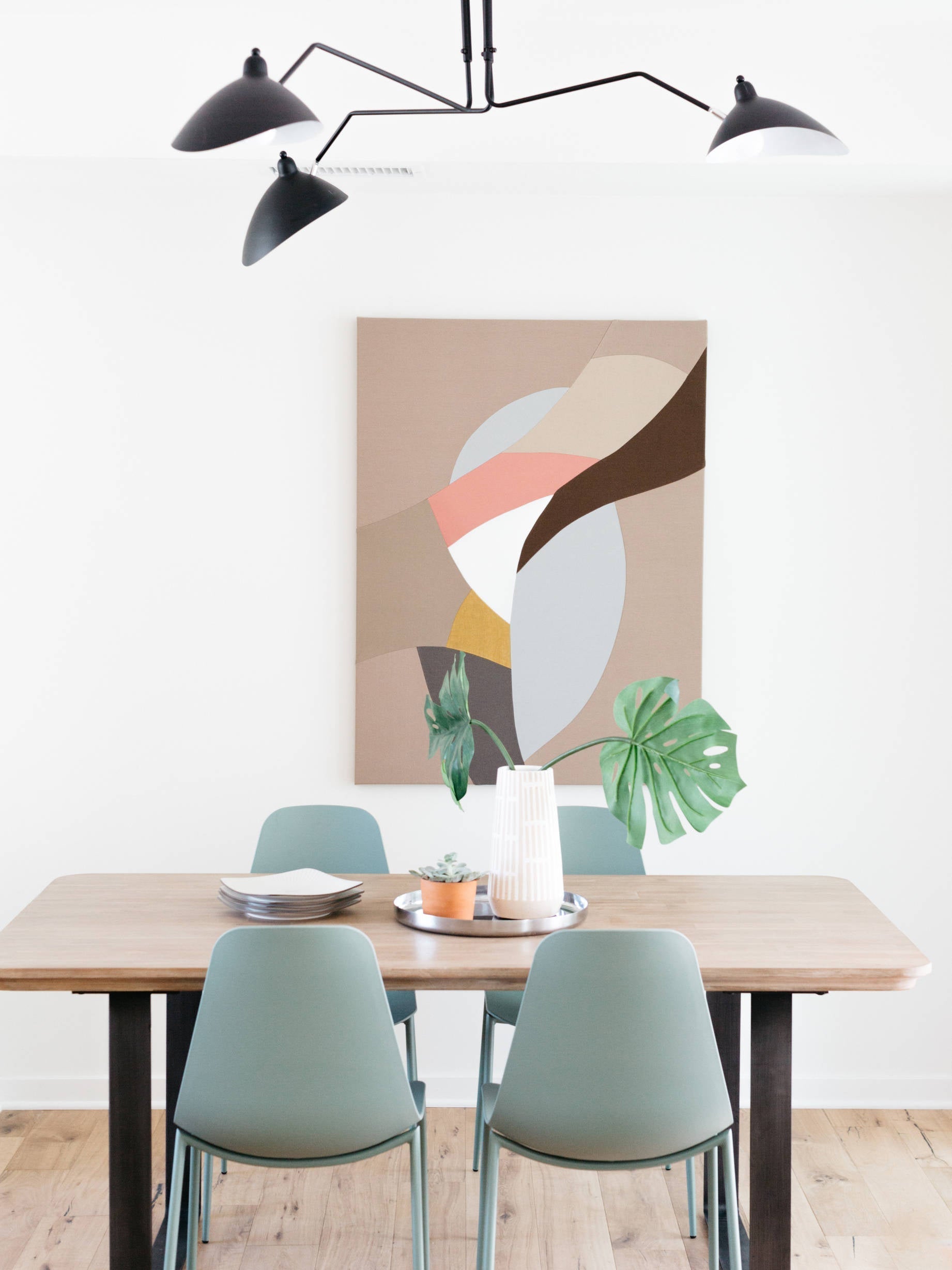 Modern Serge Mouille-Inspired Ceiling Lamp