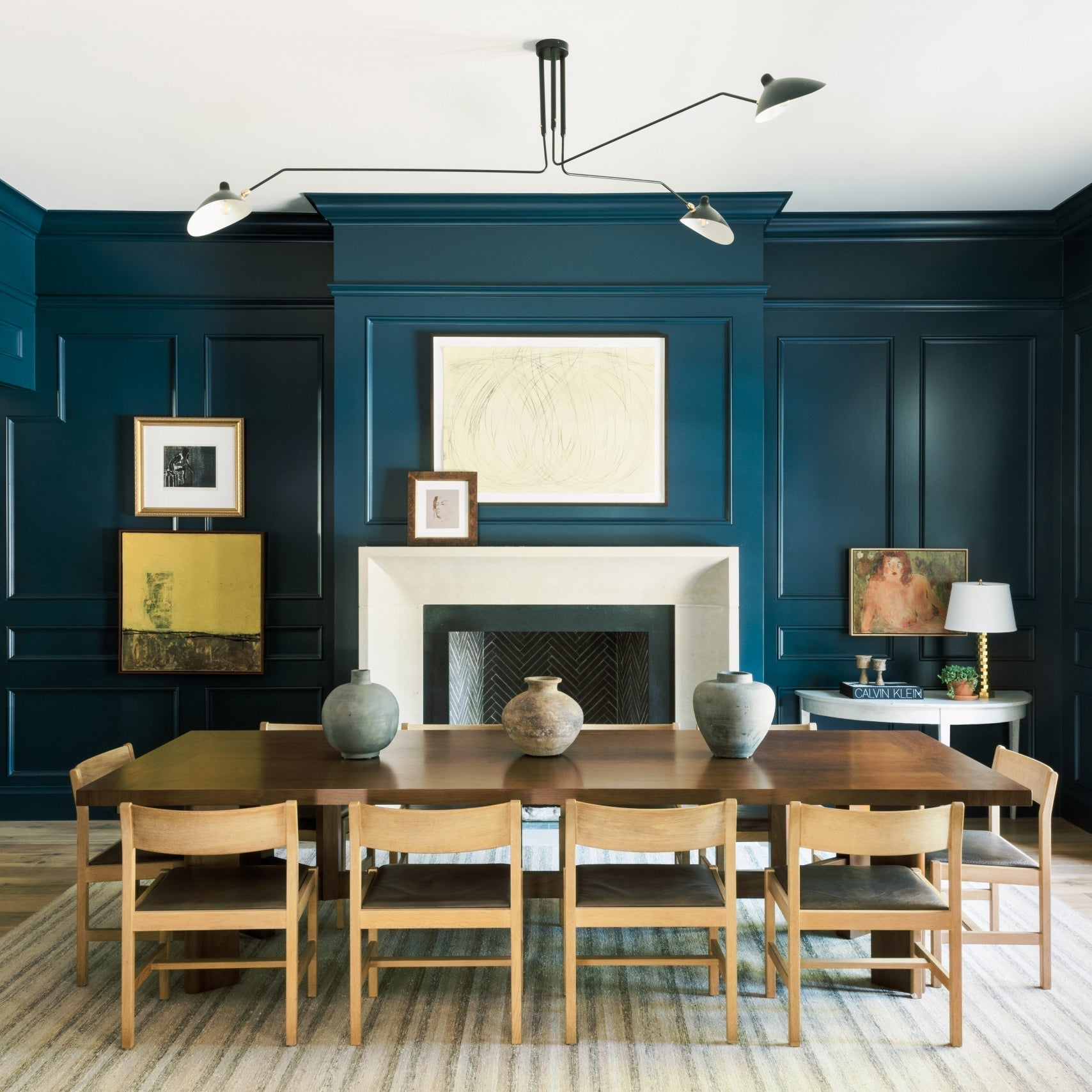 Modern Serge Mouille-Inspired Ceiling Lamp
