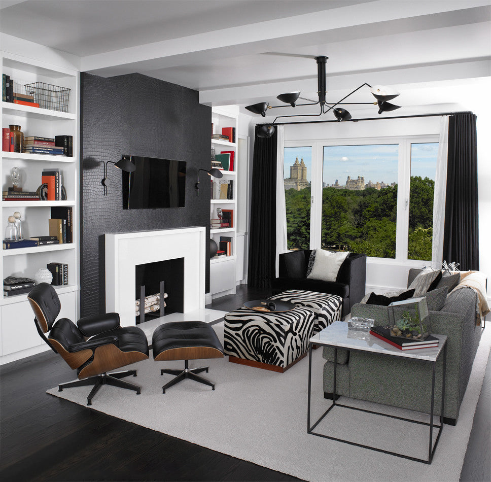 Modern Serge Mouille-Inspired Ceiling Lamp
