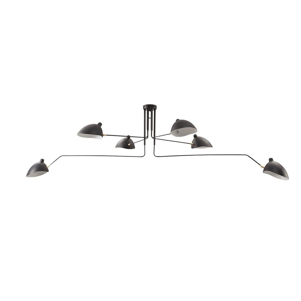 Modern Serge Mouille-Inspired Ceiling Lamp
