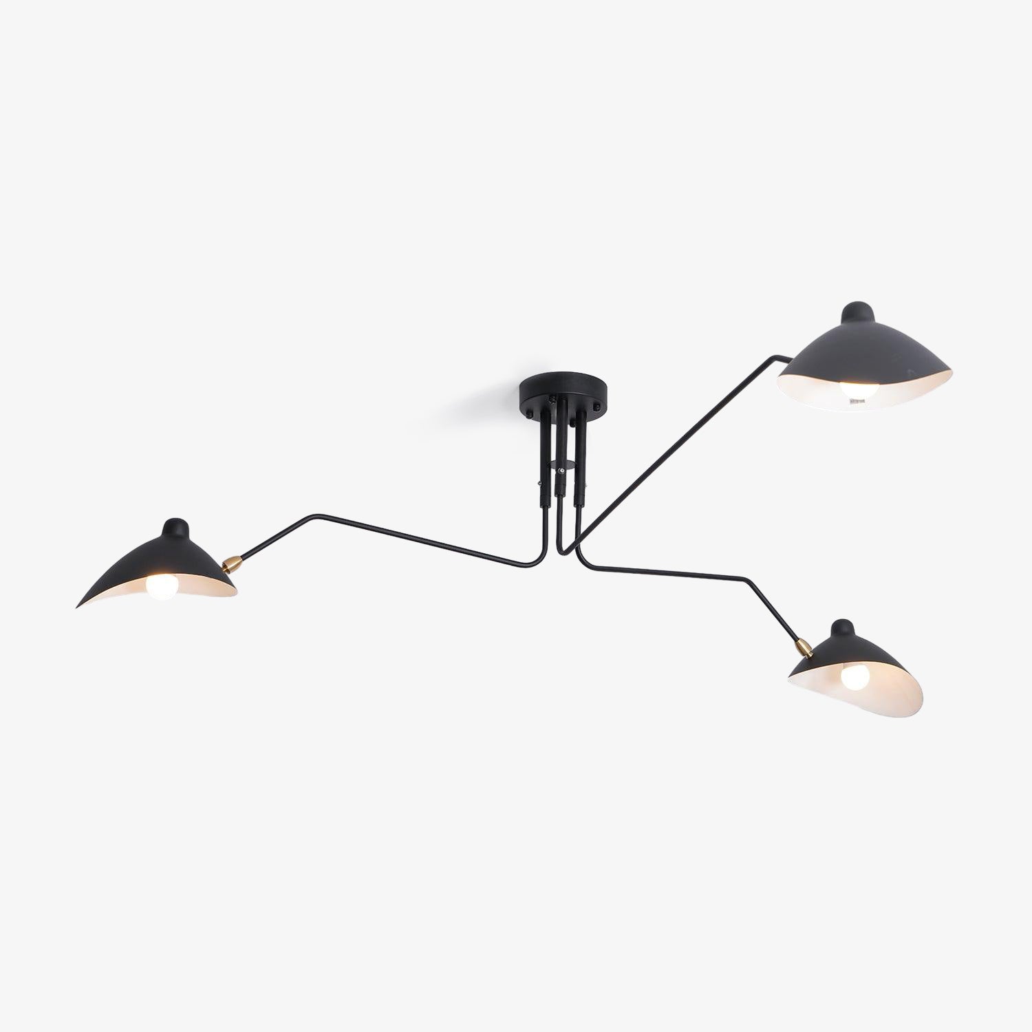 Modern Serge Mouille-Inspired Ceiling Lamp