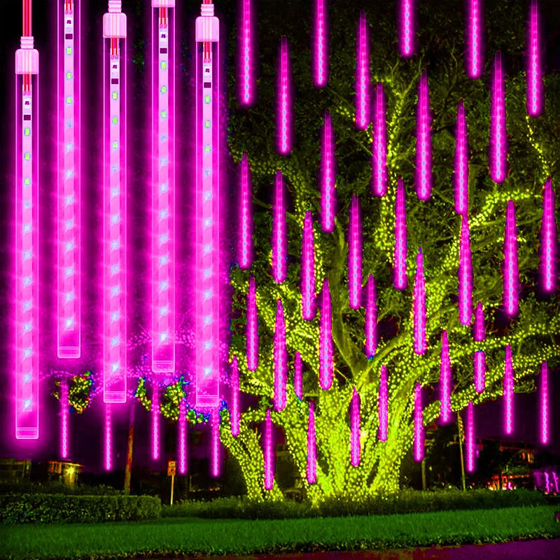 USB-Powered Water Drop Lights | Meteor Shower Effect Chistmas Light