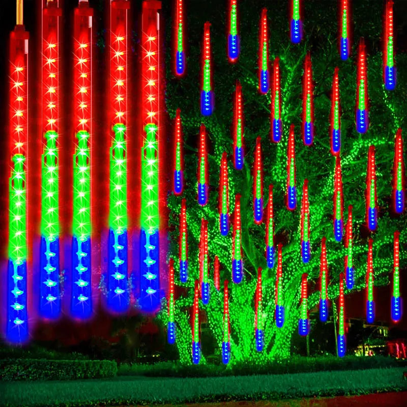 USB-Powered Water Drop Lights | Meteor Shower Effect Chistmas Light