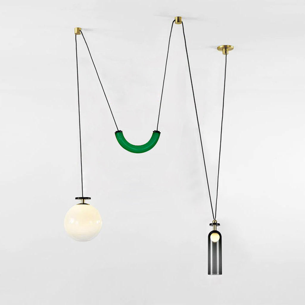 Geometric Art Chandelier – Contemporary Modern Pendant Light