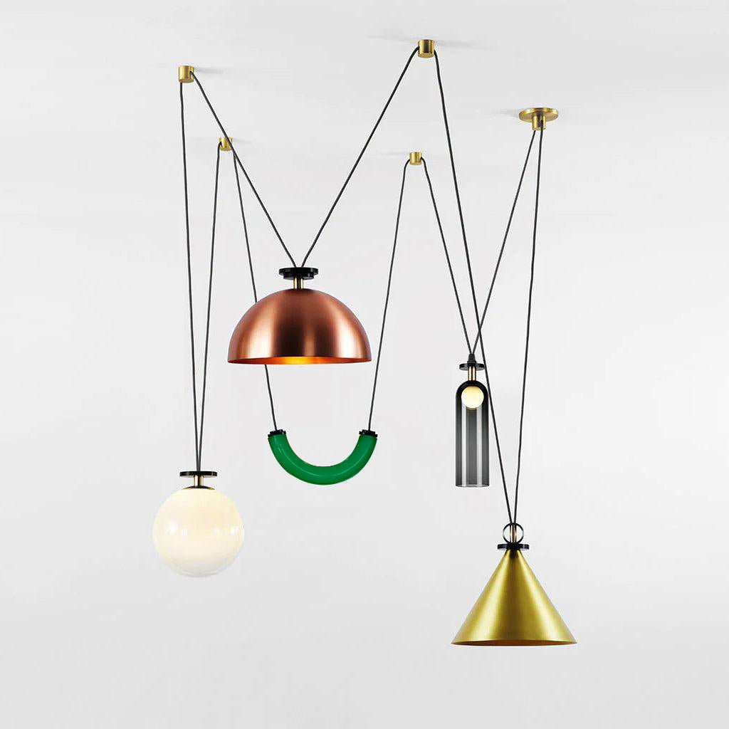 Geometric Art Chandelier – Contemporary Modern Pendant Light