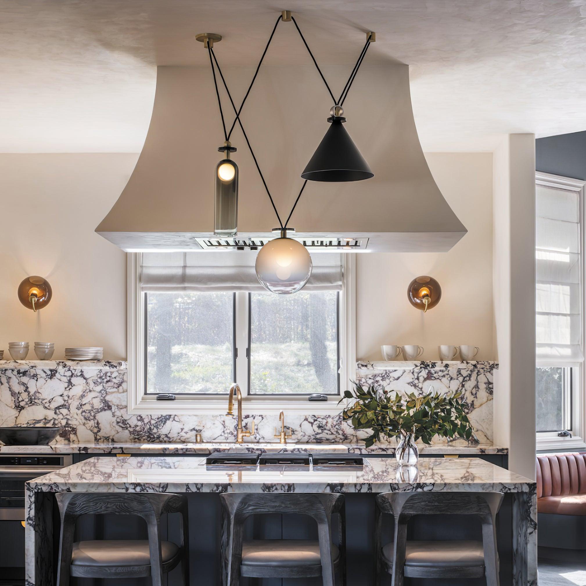 Multi-Shape Hanging Pendant Lamp – Adjustable Hanging Light