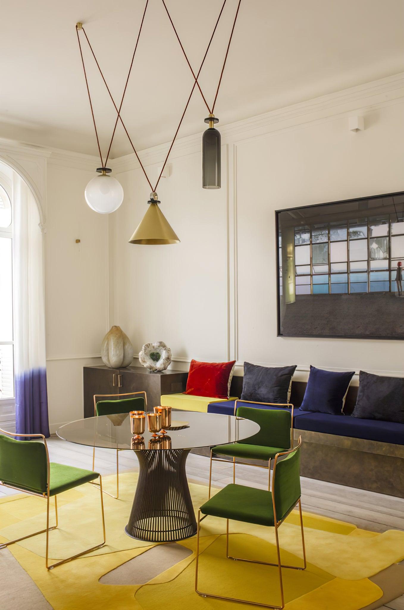 Geometric Art Chandelier – Contemporary Modern Pendant Light