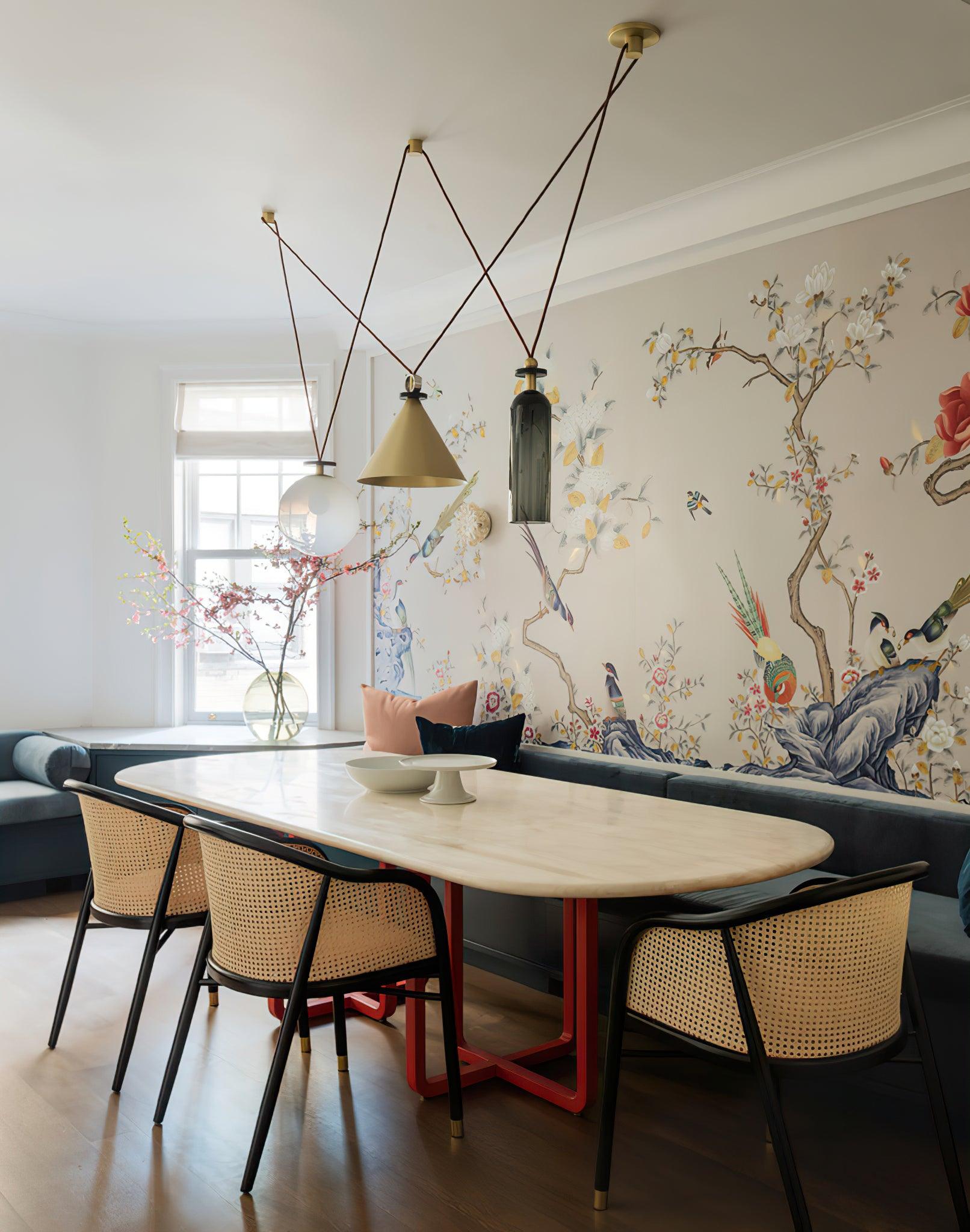 Geometric Art Chandelier – Contemporary Modern Pendant Light