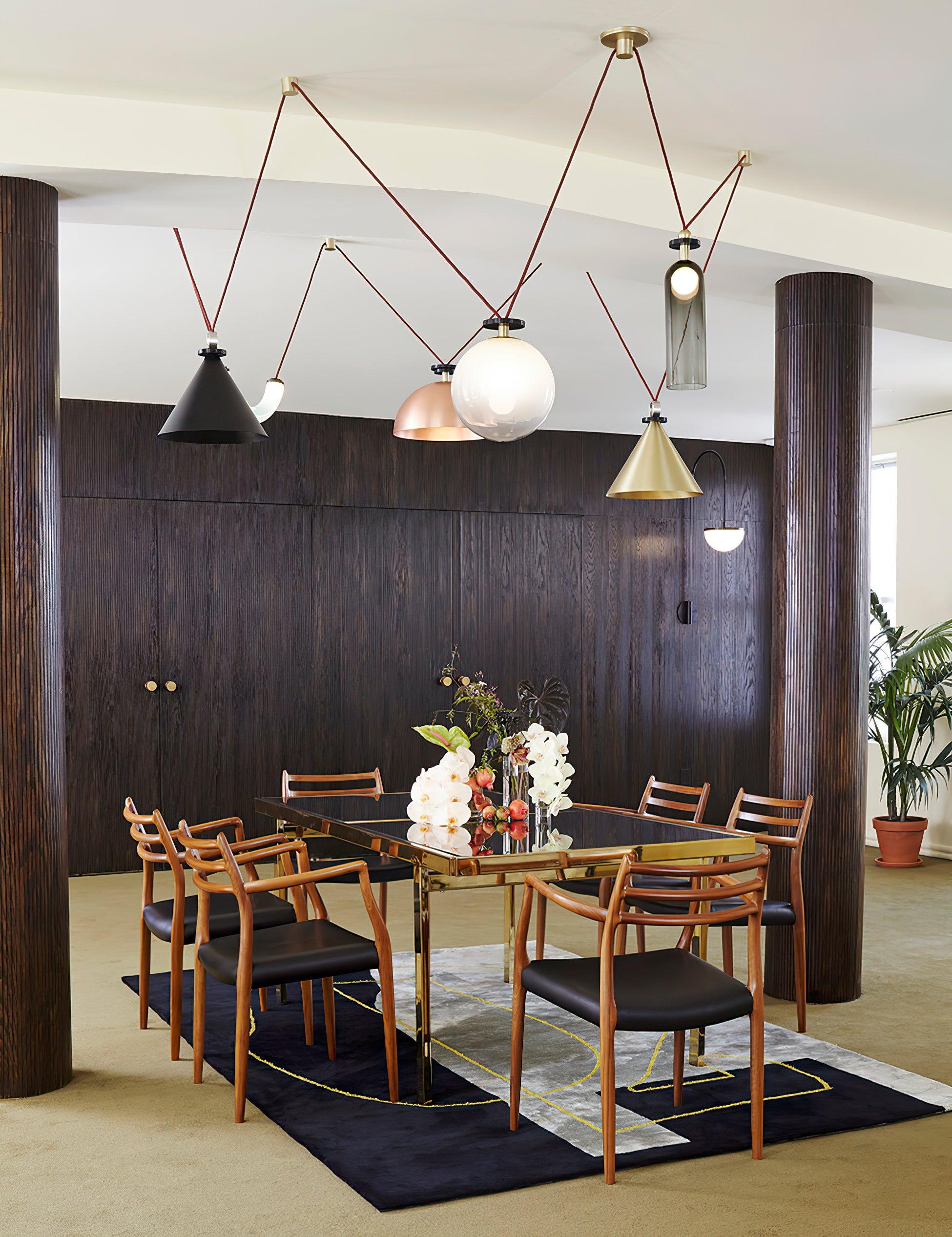 Geometric Art Chandelier – Contemporary Modern Pendant Light