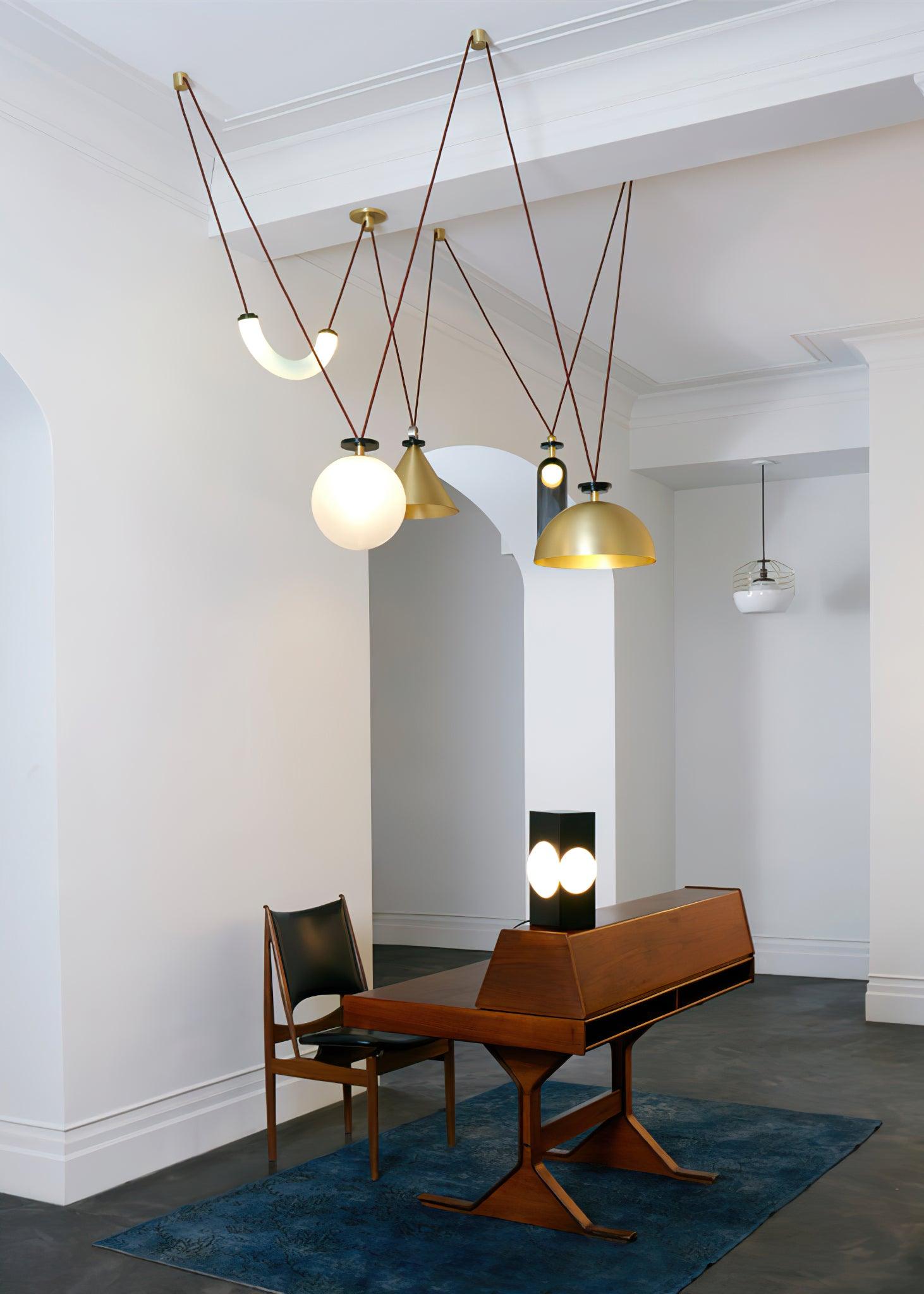 Geometric Art Chandelier – Contemporary Modern Pendant Light