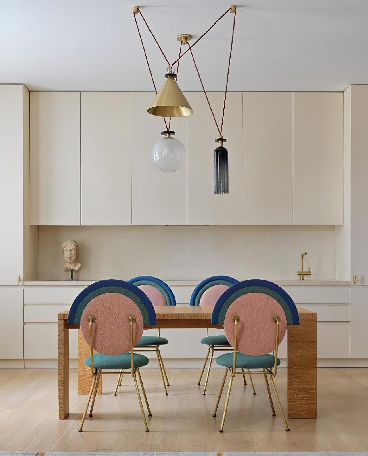 Geometric Art Chandelier – Contemporary Modern Pendant Light