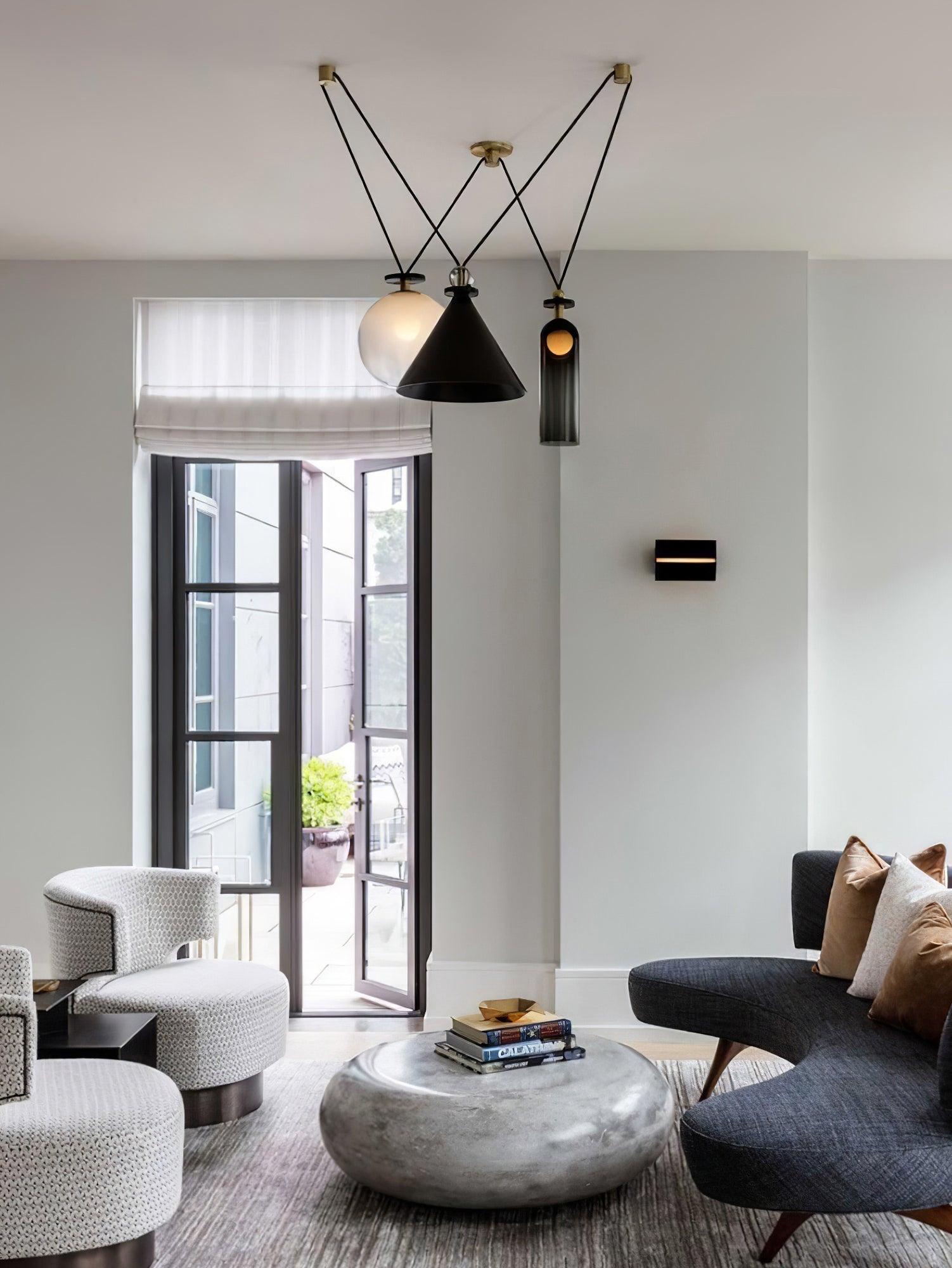 Geometric Art Chandelier – Contemporary Modern Pendant Light
