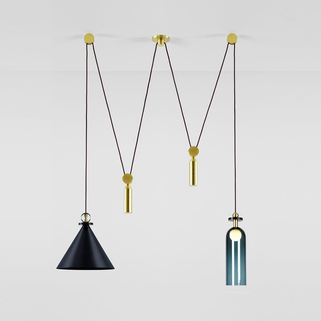 Geometric Art Chandelier – Contemporary Modern Pendant Light