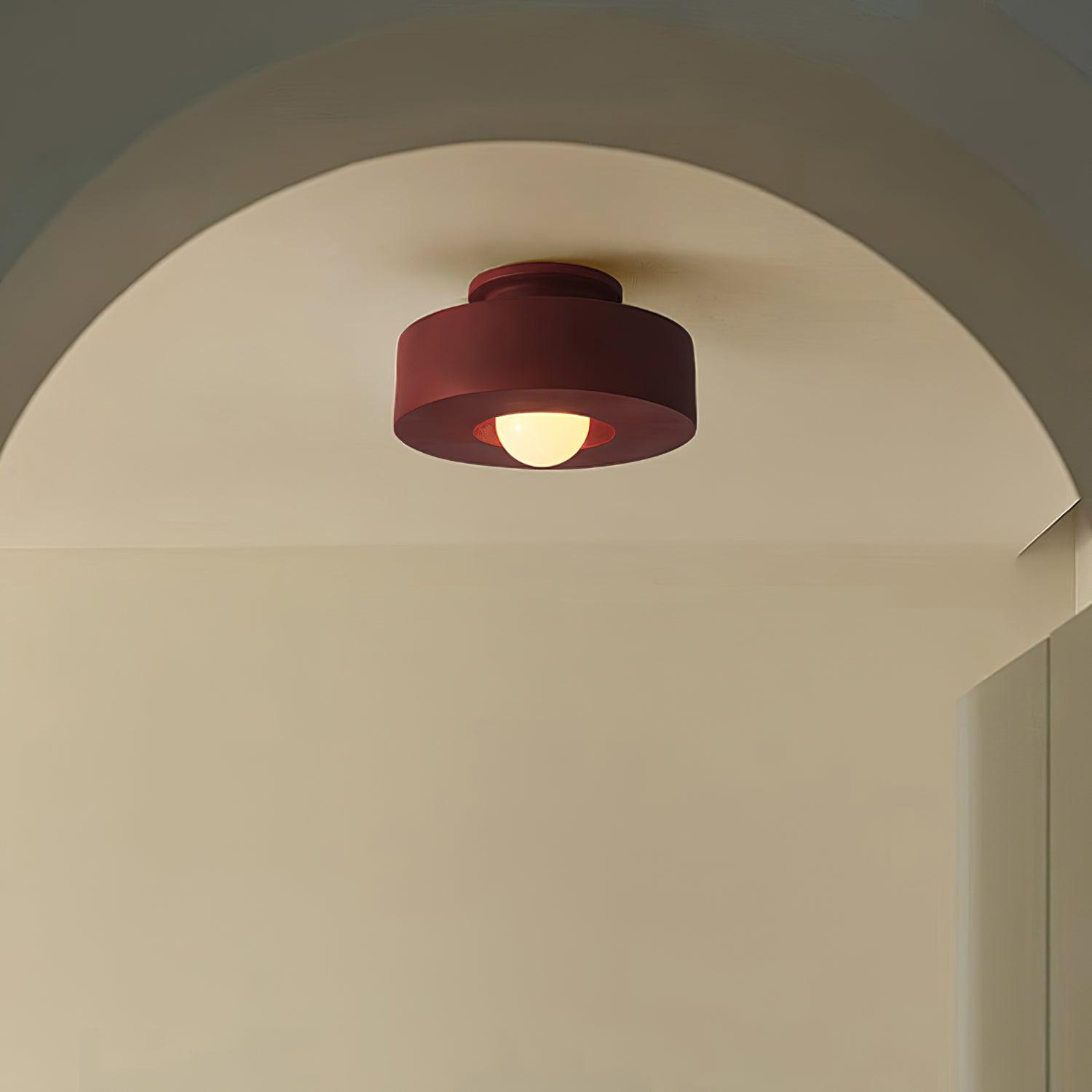 Modern Resin Ceiling Light - Stacked Cylindrical Design Lamp Fixture