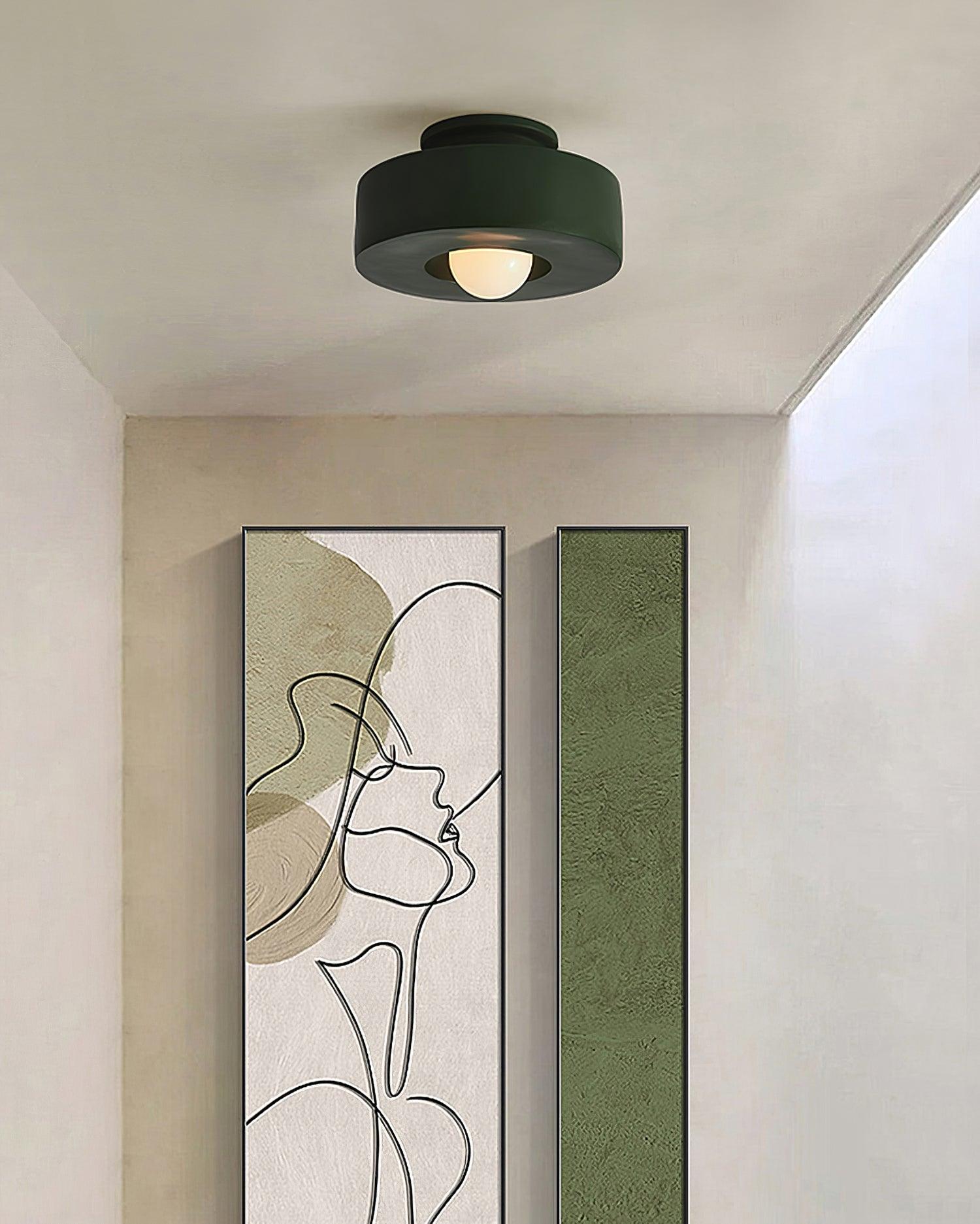 Modern Resin Ceiling Light - Stacked Cylindrical Design Lamp Fixture