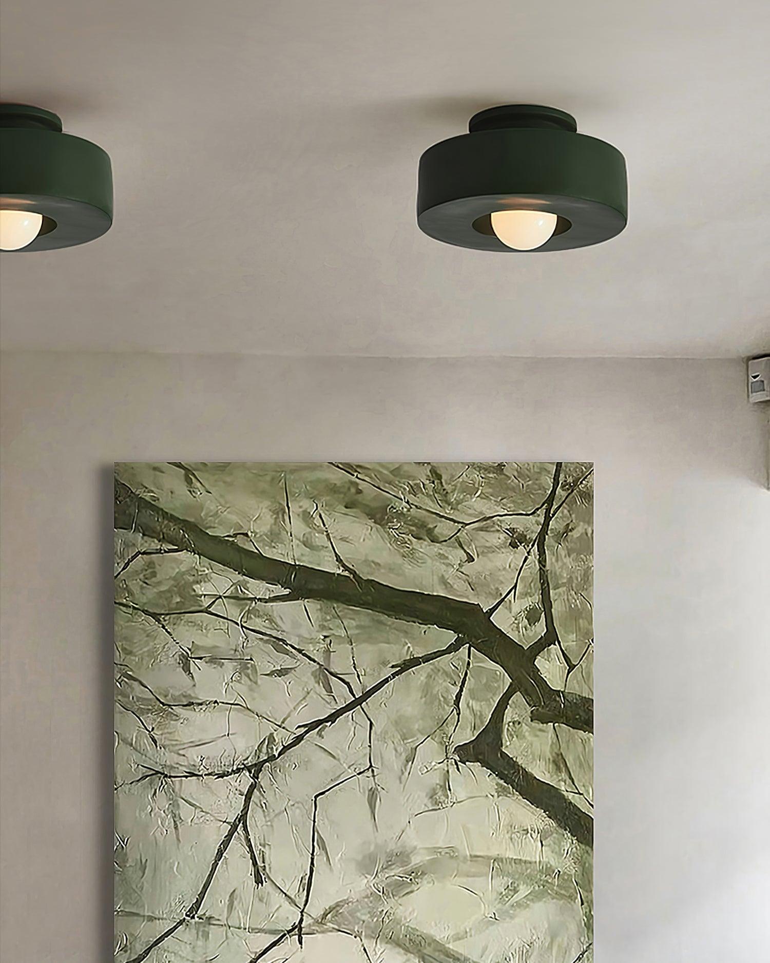 Modern Resin Ceiling Light - Stacked Cylindrical Design Lamp Fixture