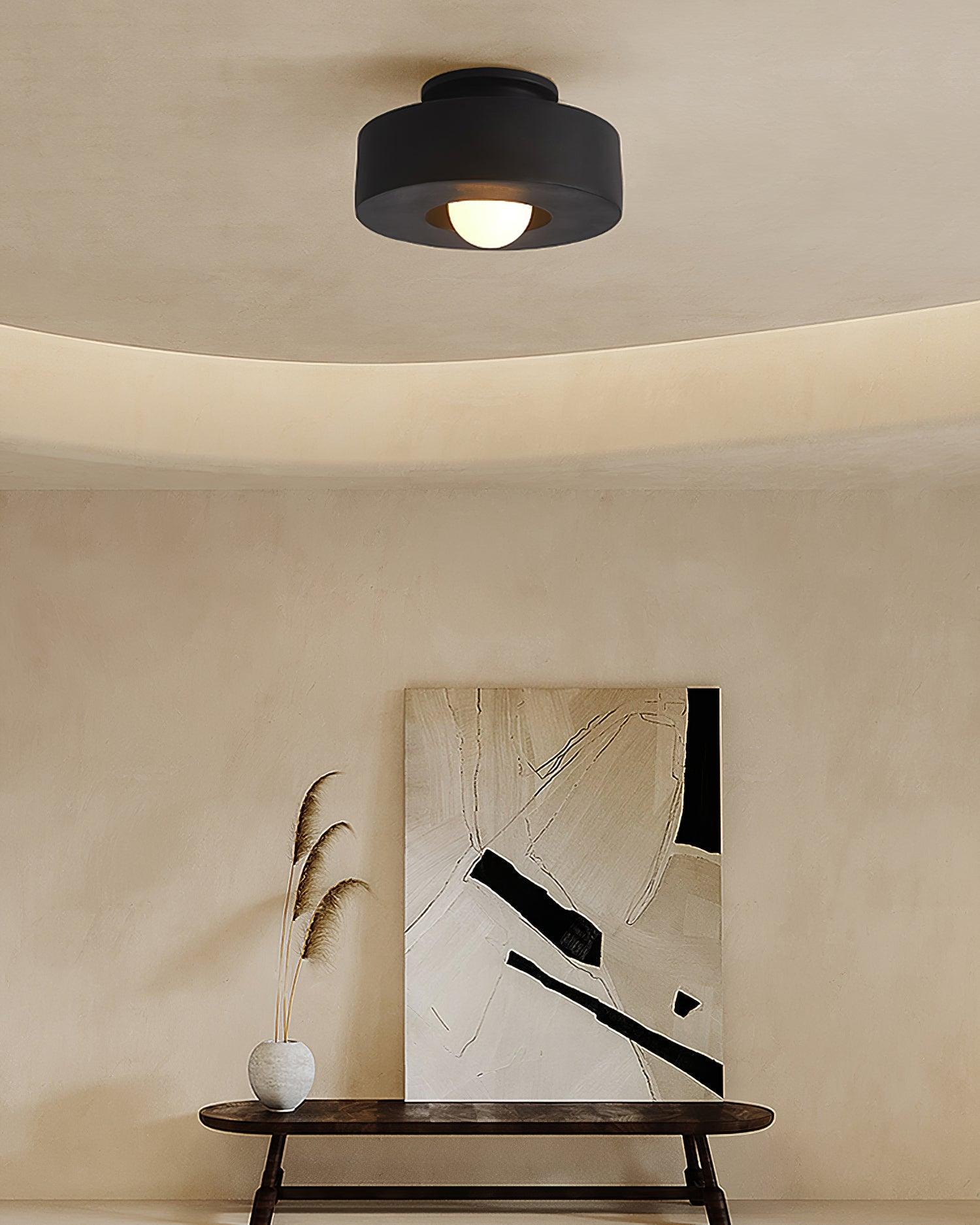 Modern Resin Ceiling Light - Stacked Cylindrical Design Lamp Fixture