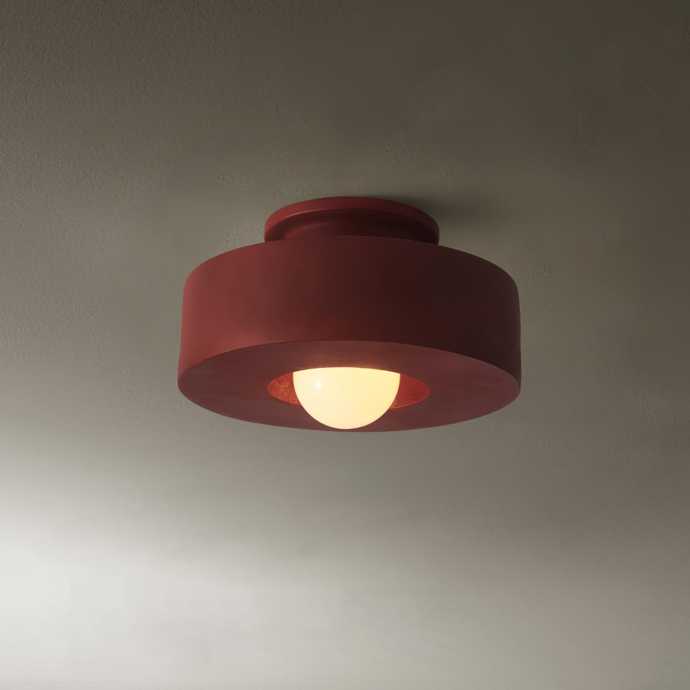 Modern Resin Ceiling Light - Stacked Cylindrical Design Lamp Fixture