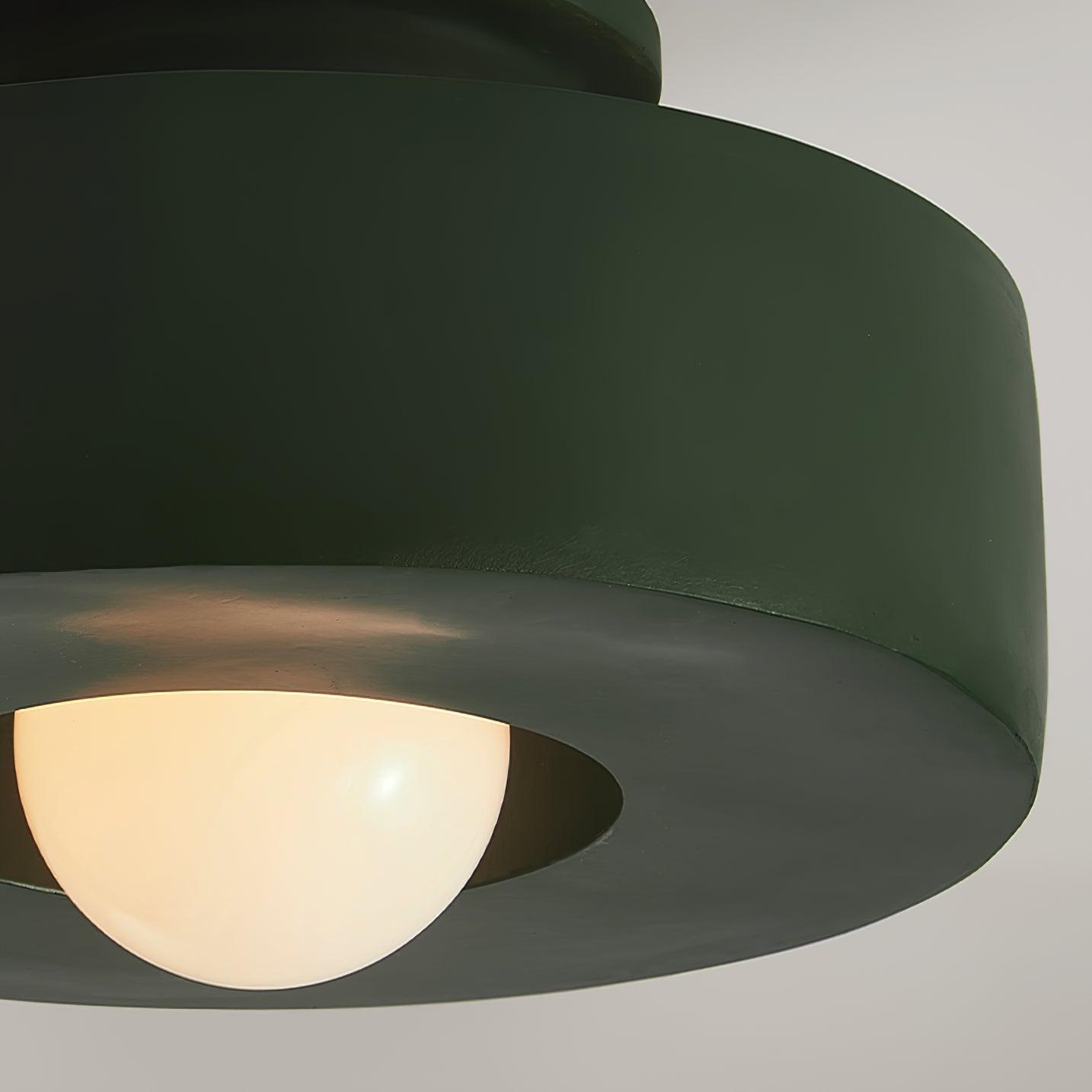 Modern Resin Ceiling Light - Stacked Cylindrical Design Lamp Fixture