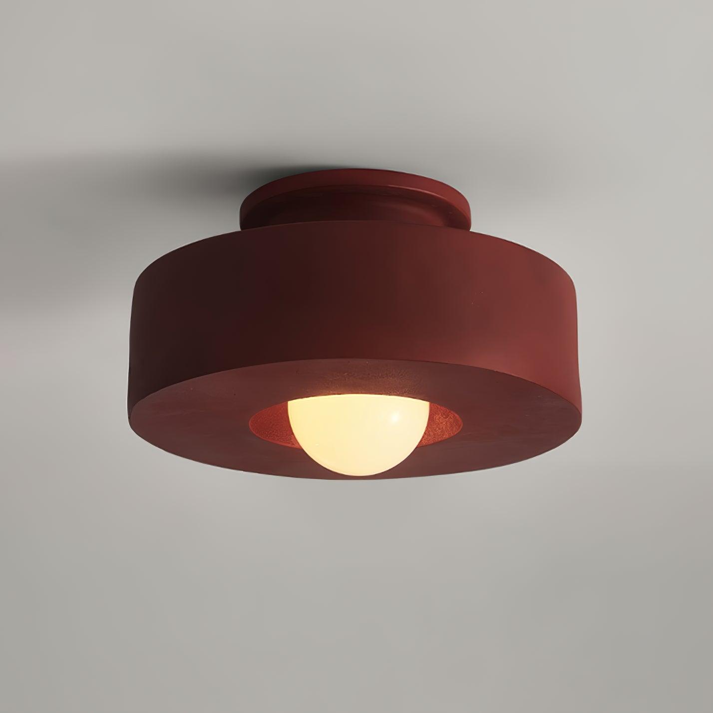 Modern Resin Ceiling Light - Stacked Cylindrical Design Lamp Fixture
