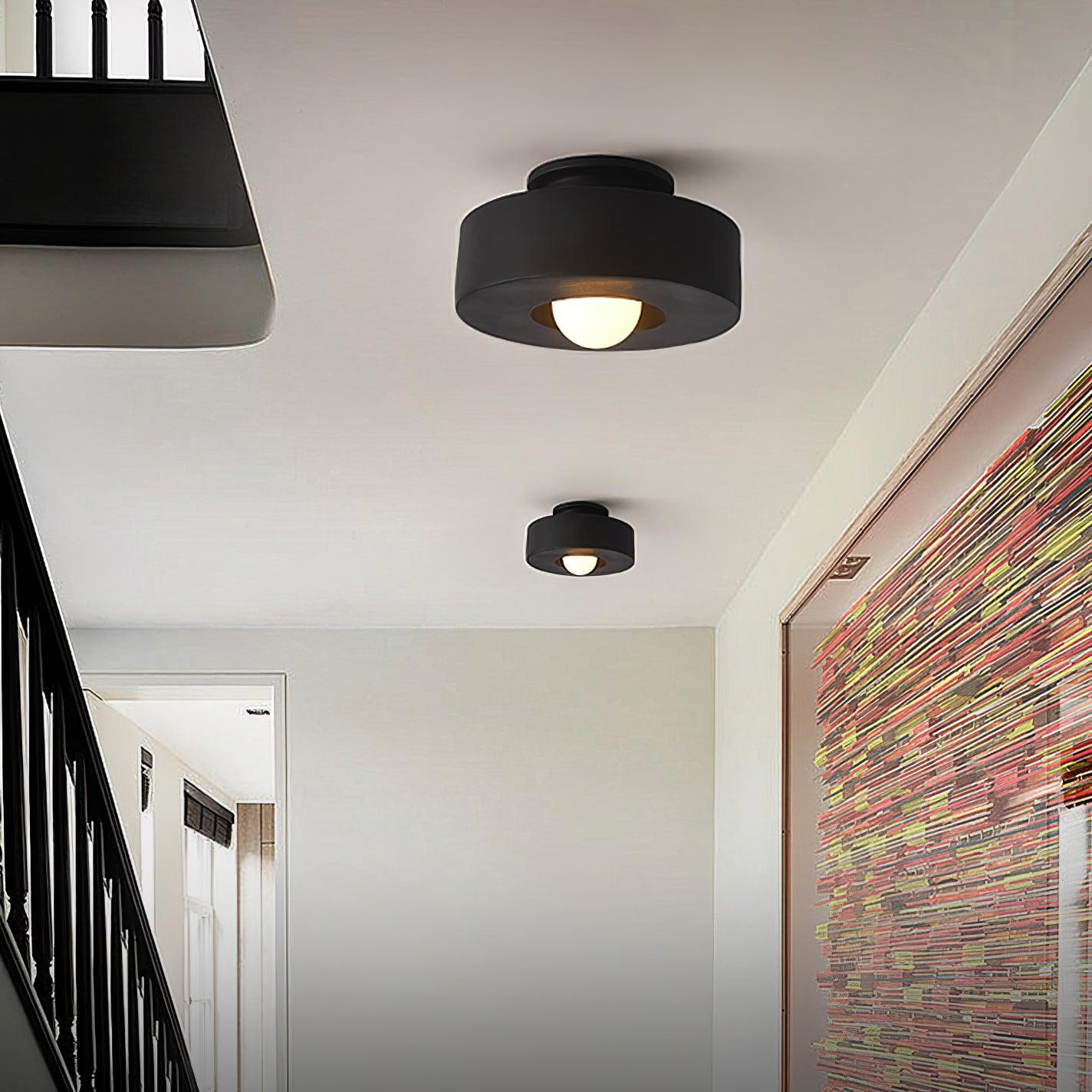Modern Resin Ceiling Light - Stacked Cylindrical Design Lamp Fixture
