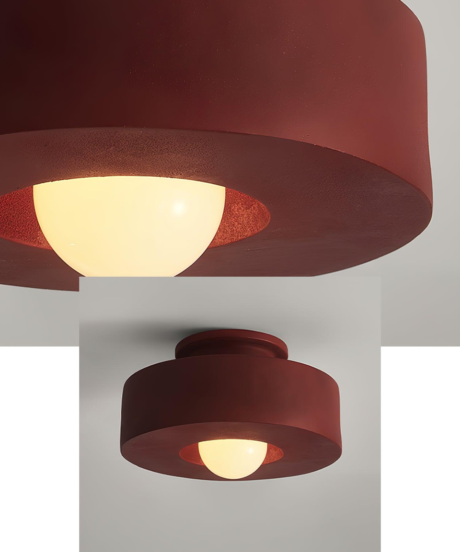 Modern Resin Ceiling Light - Stacked Cylindrical Design Lamp Fixture