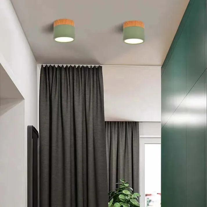 Minimalist Scandinavian Cylinder LED Ceiling Fixture