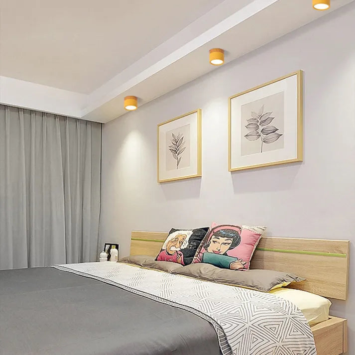 Minimalist Scandinavian Cylinder LED Ceiling Fixture