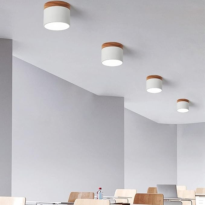 Minimalist Scandinavian Cylinder LED Ceiling Fixture