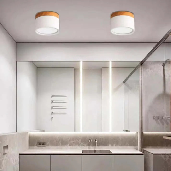 Minimalist Scandinavian Cylinder LED Ceiling Fixture