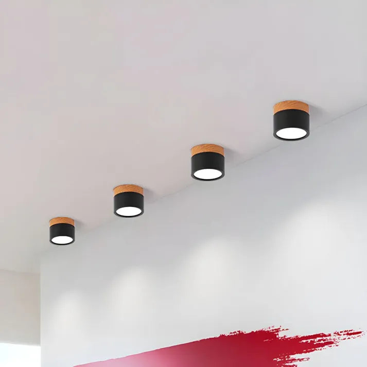 Minimalist Scandinavian Cylinder LED Ceiling Fixture