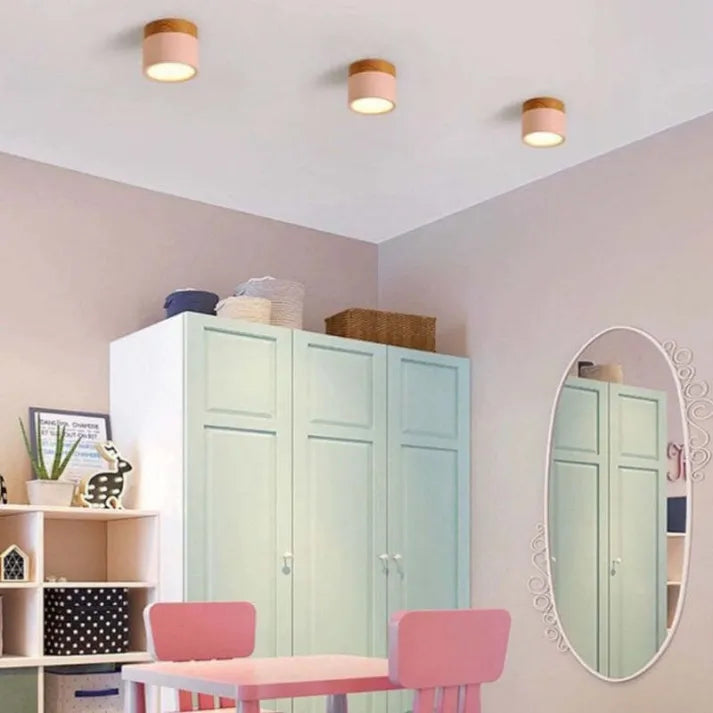 Minimalist Scandinavian Cylinder LED Ceiling Fixture