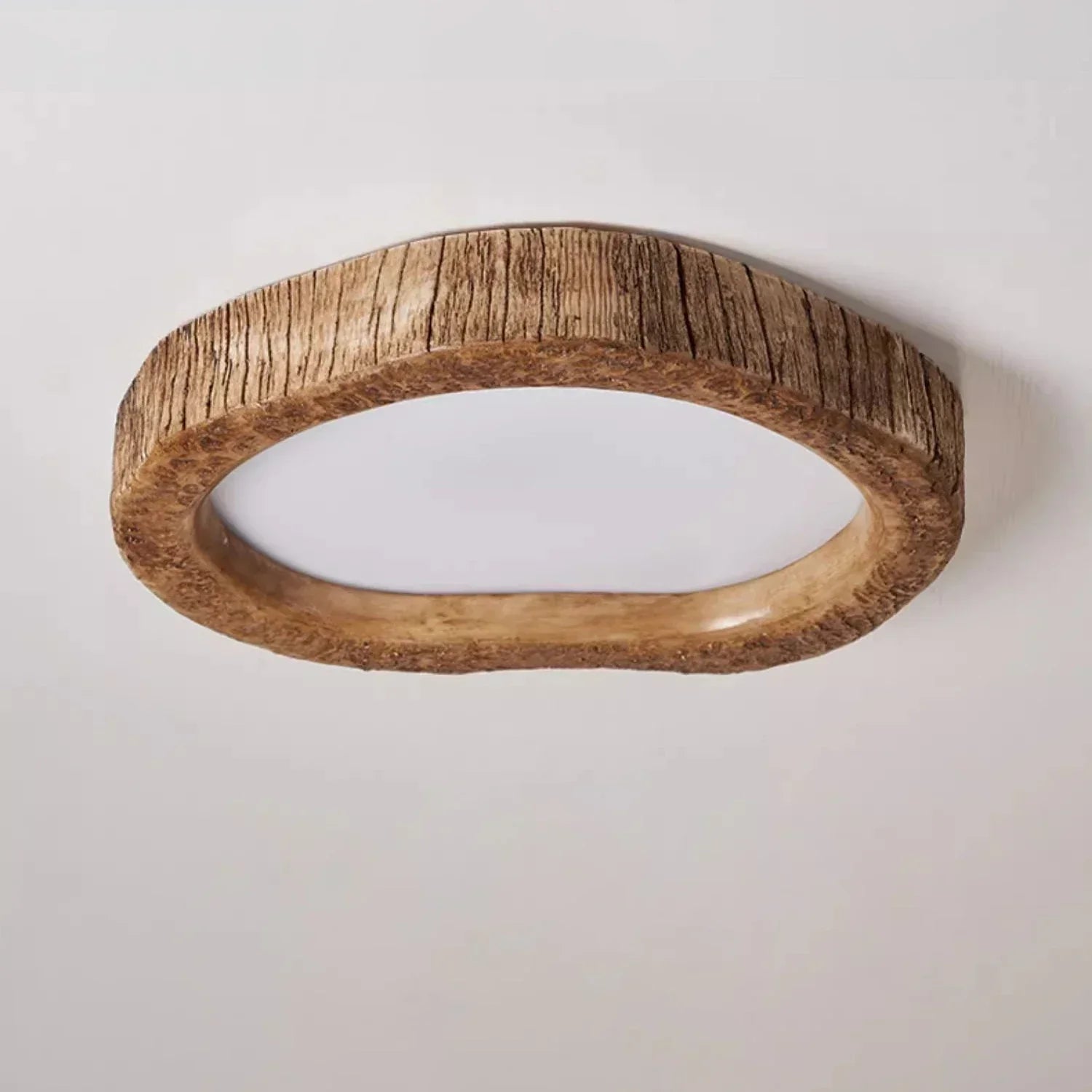 LED Ceiling Fixture with Wood Finish – Timeless Rustic Charm