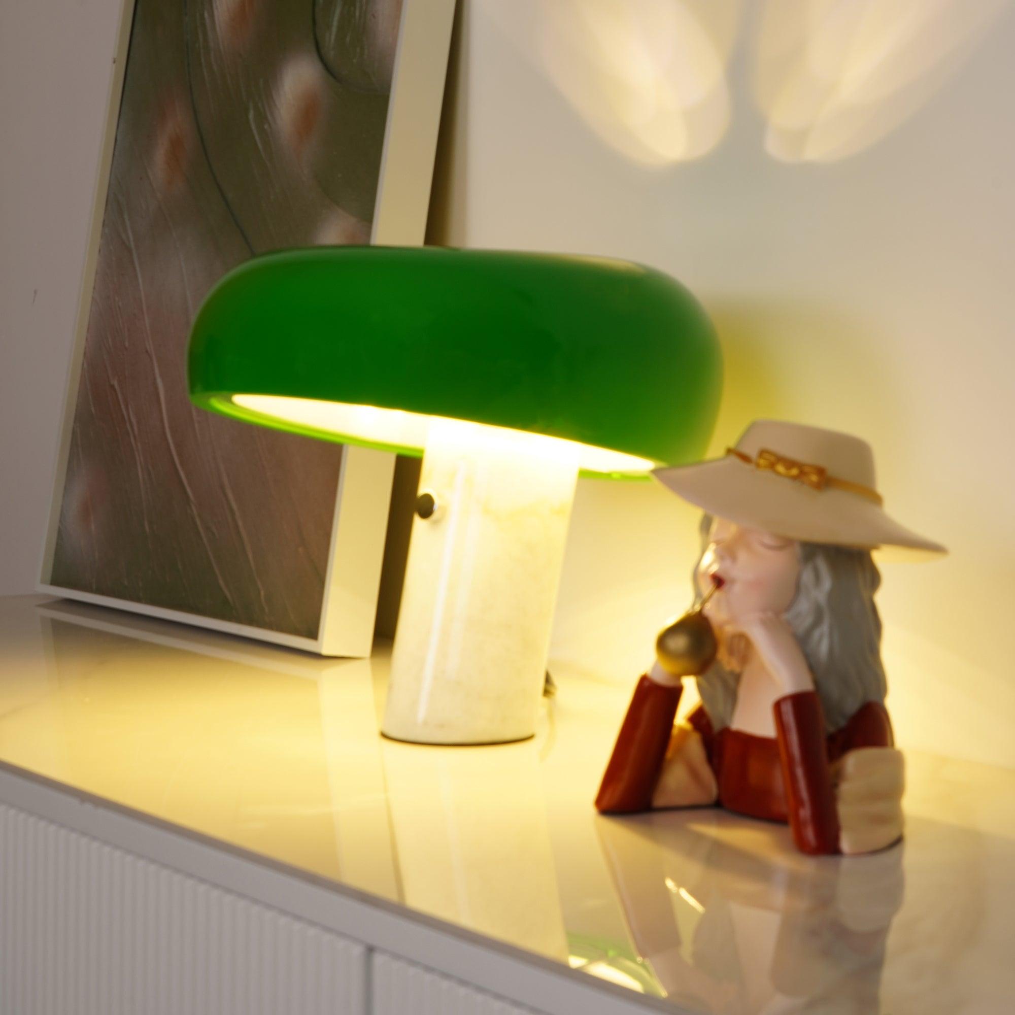Modern Marble Table Lamp – Dimmable Lighting