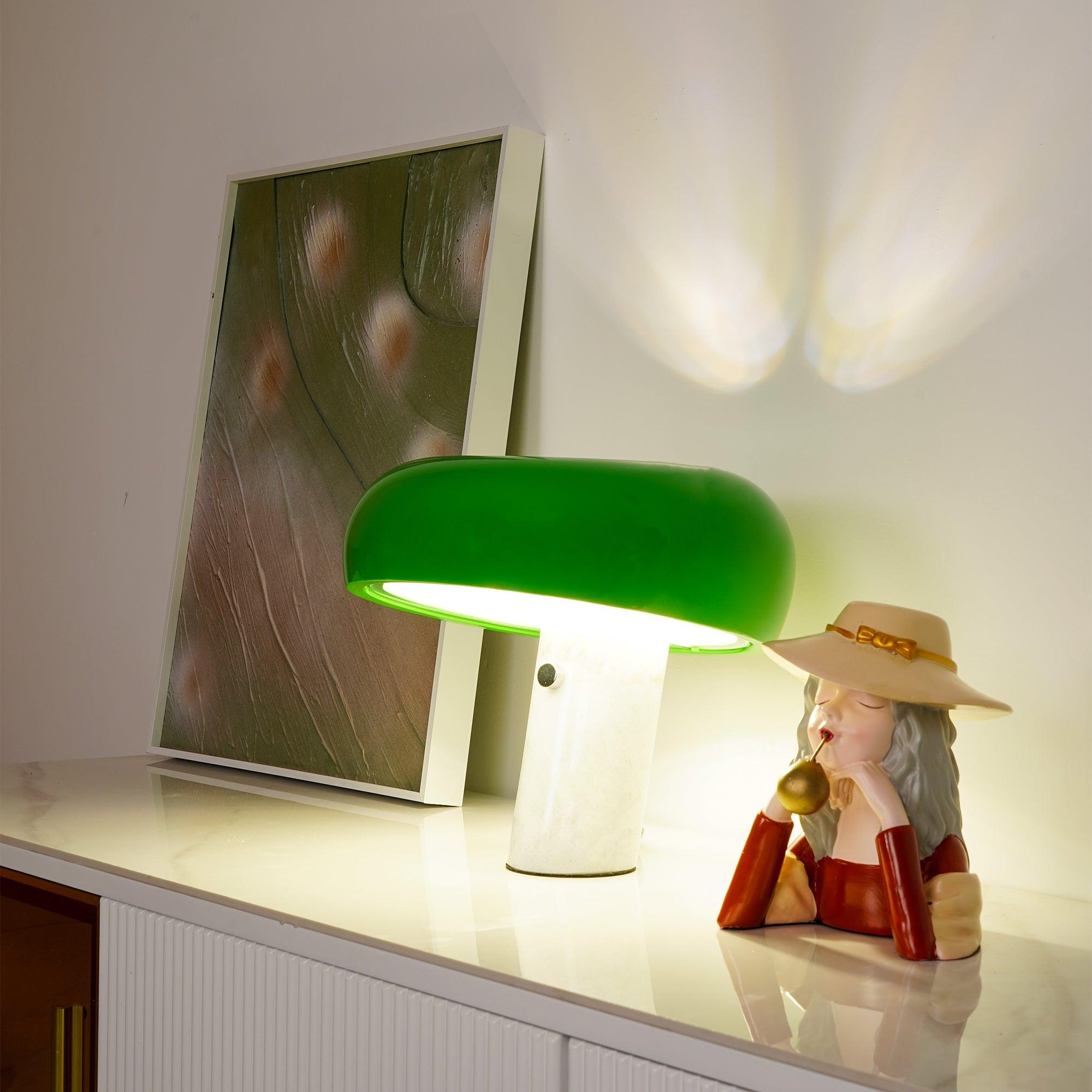 Modern Marble Table Lamp – Dimmable Lighting