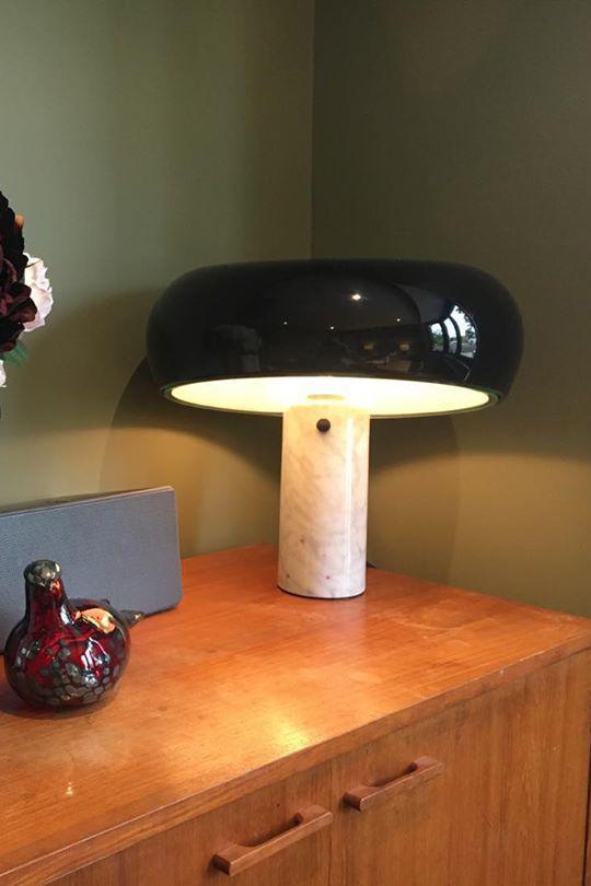 Modern Marble Table Lamp – Dimmable Lighting