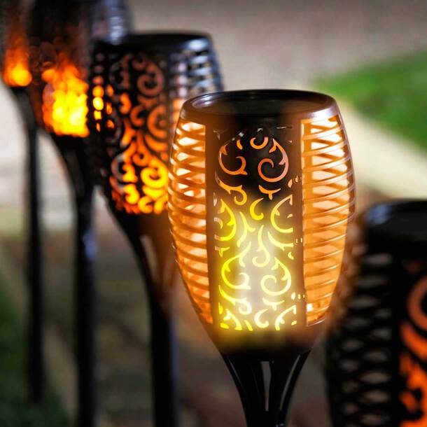 Waterproof Solar Outdoor Flame Torch