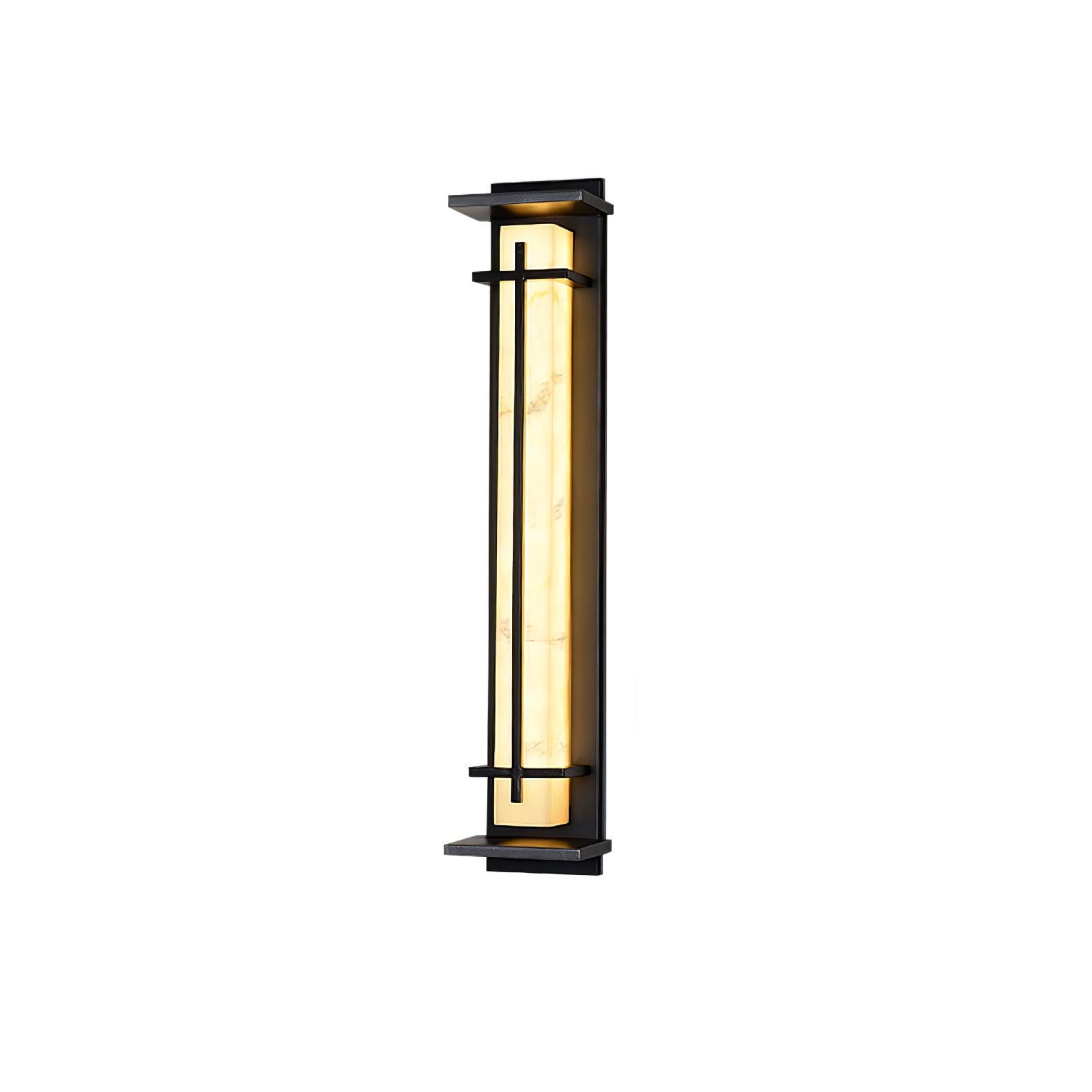 Geometric Outdoor Wall Lamp – Stainless Steel Frame
