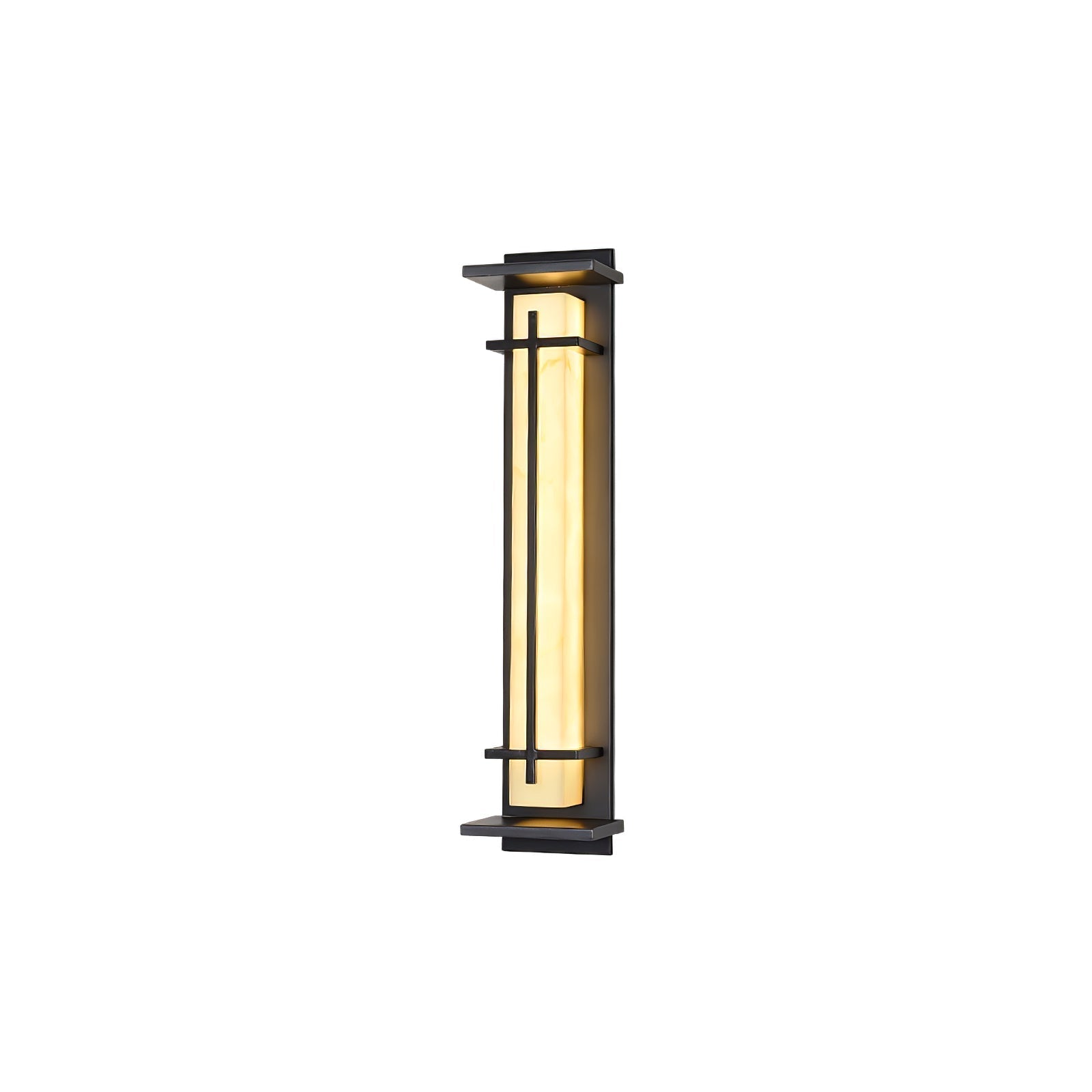 Geometric Stainless Steel Outdoor Wall Lamp With LED Light Bar