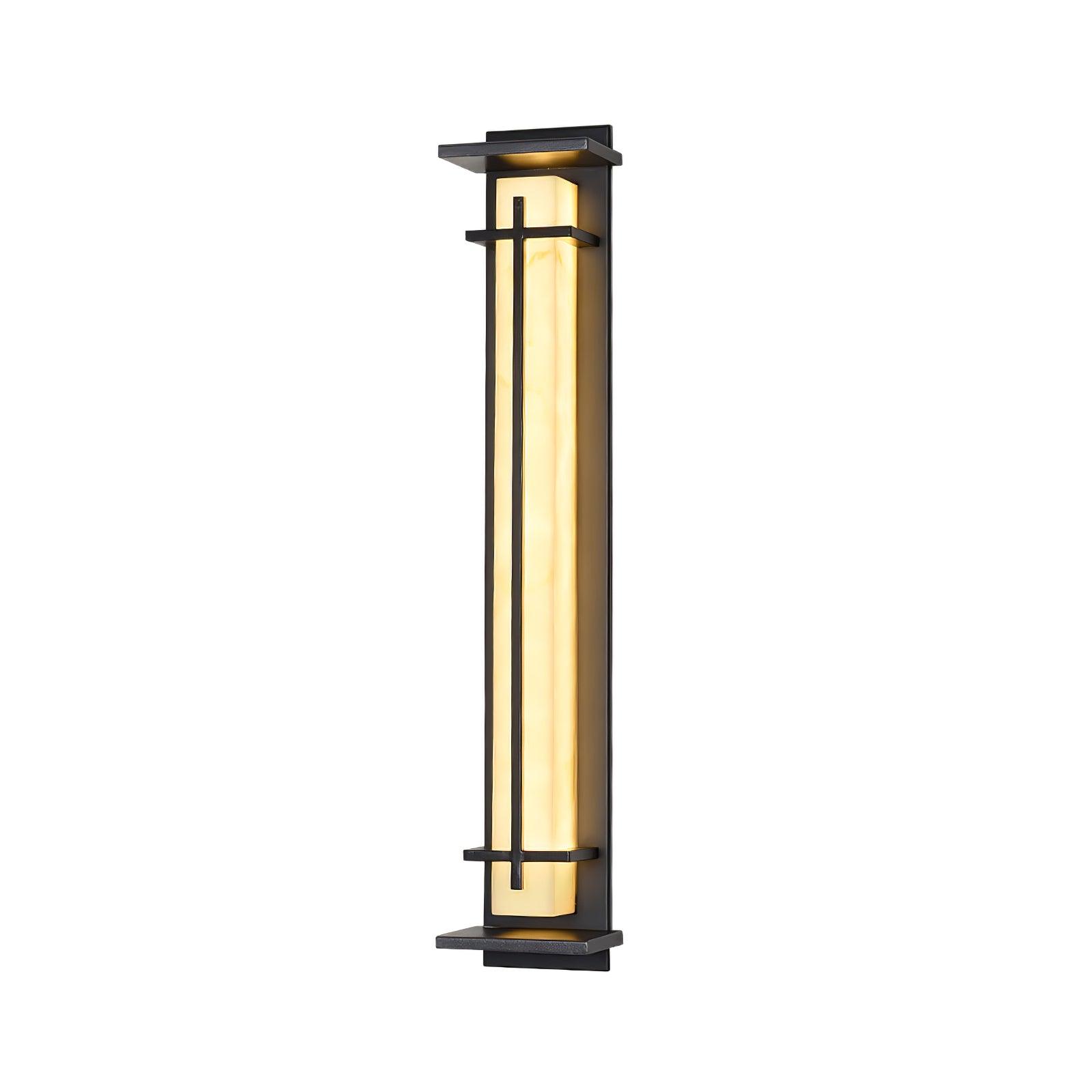Geometric Outdoor Wall Lamp – Stainless Steel Frame