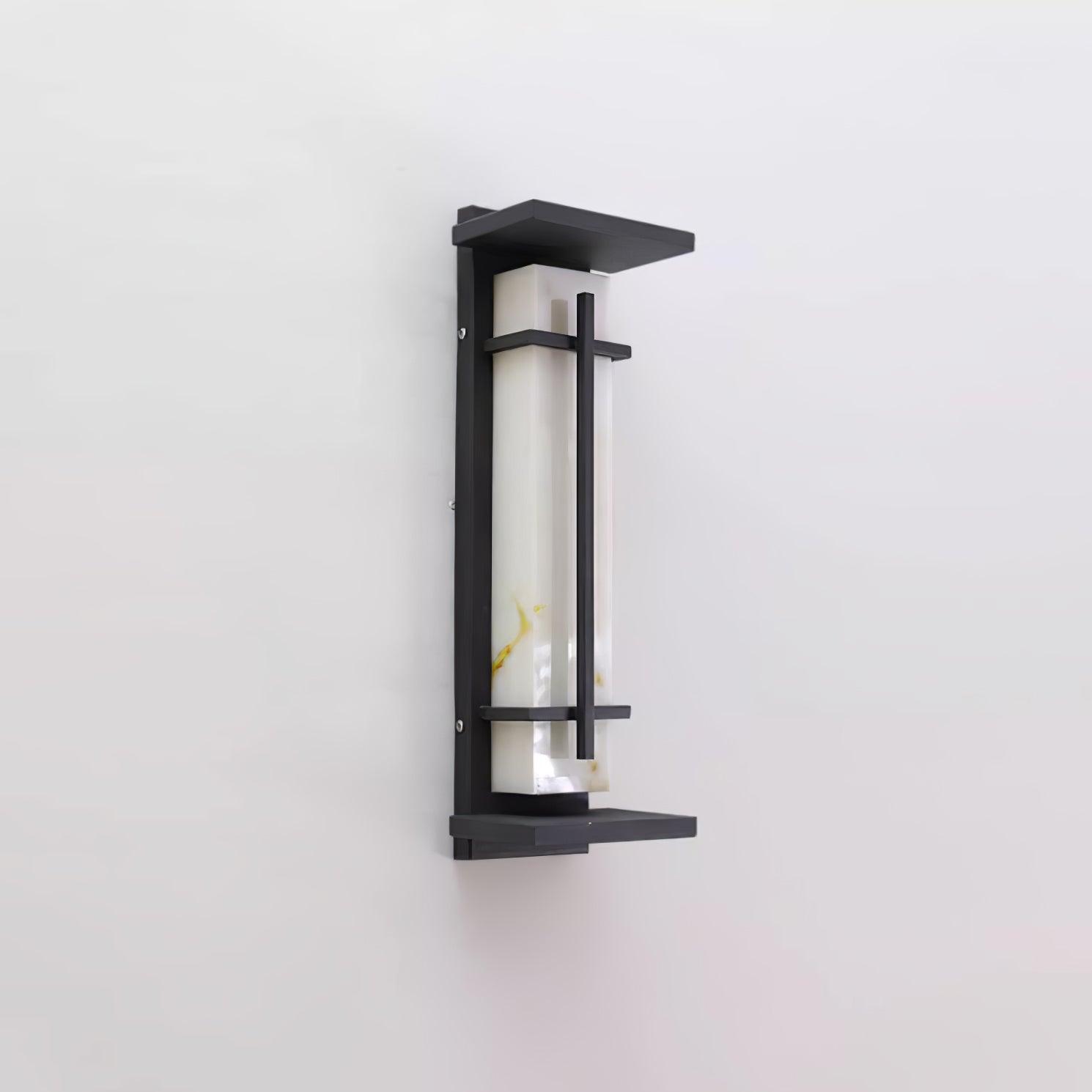Geometric Outdoor Wall Lamp – Stainless Steel Frame