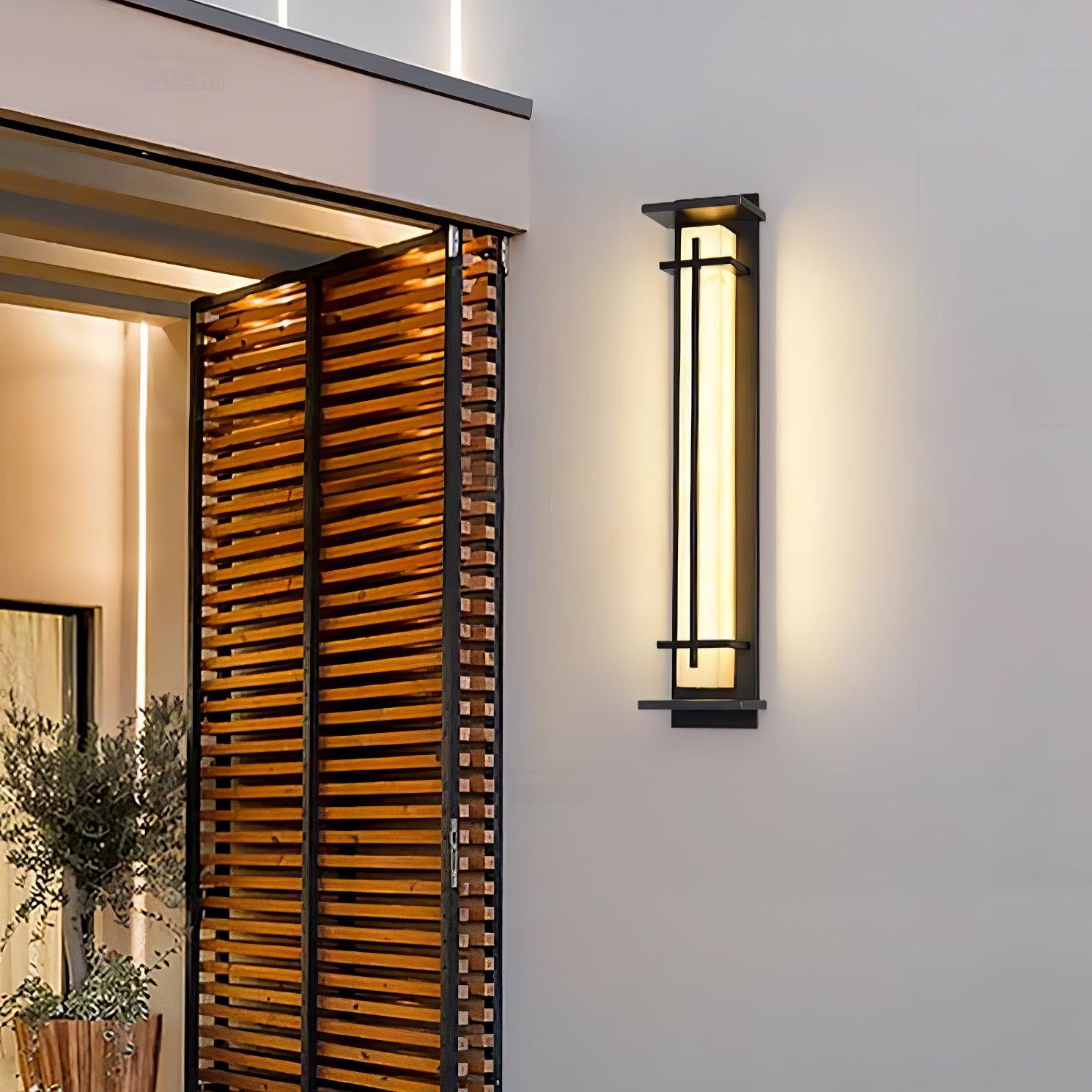 Outdoor Wall Light with Rectangular Frame | Exterior Wall Light