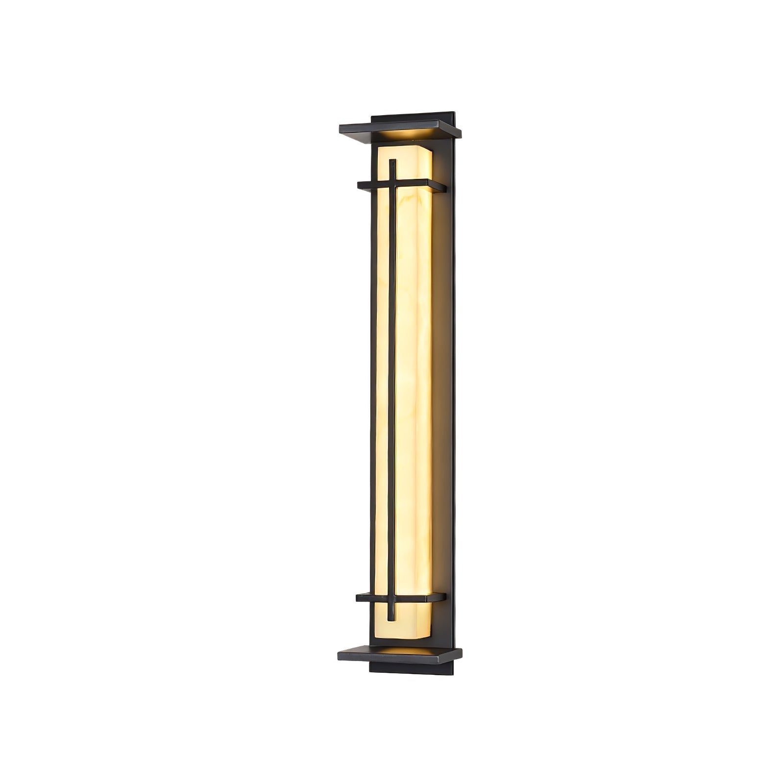 Geometric Outdoor Wall Lamp – Stainless Steel Frame